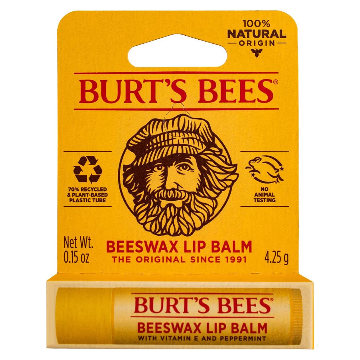 Bálsamo Labial Burt's Bees Cera de Abeja 6 Unidades 4.25g
