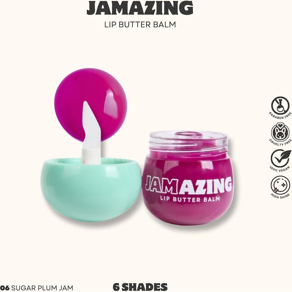 Bálsamo Labial Jamazing Lip Butter Ciruela 5.5g Hidratante Vegano