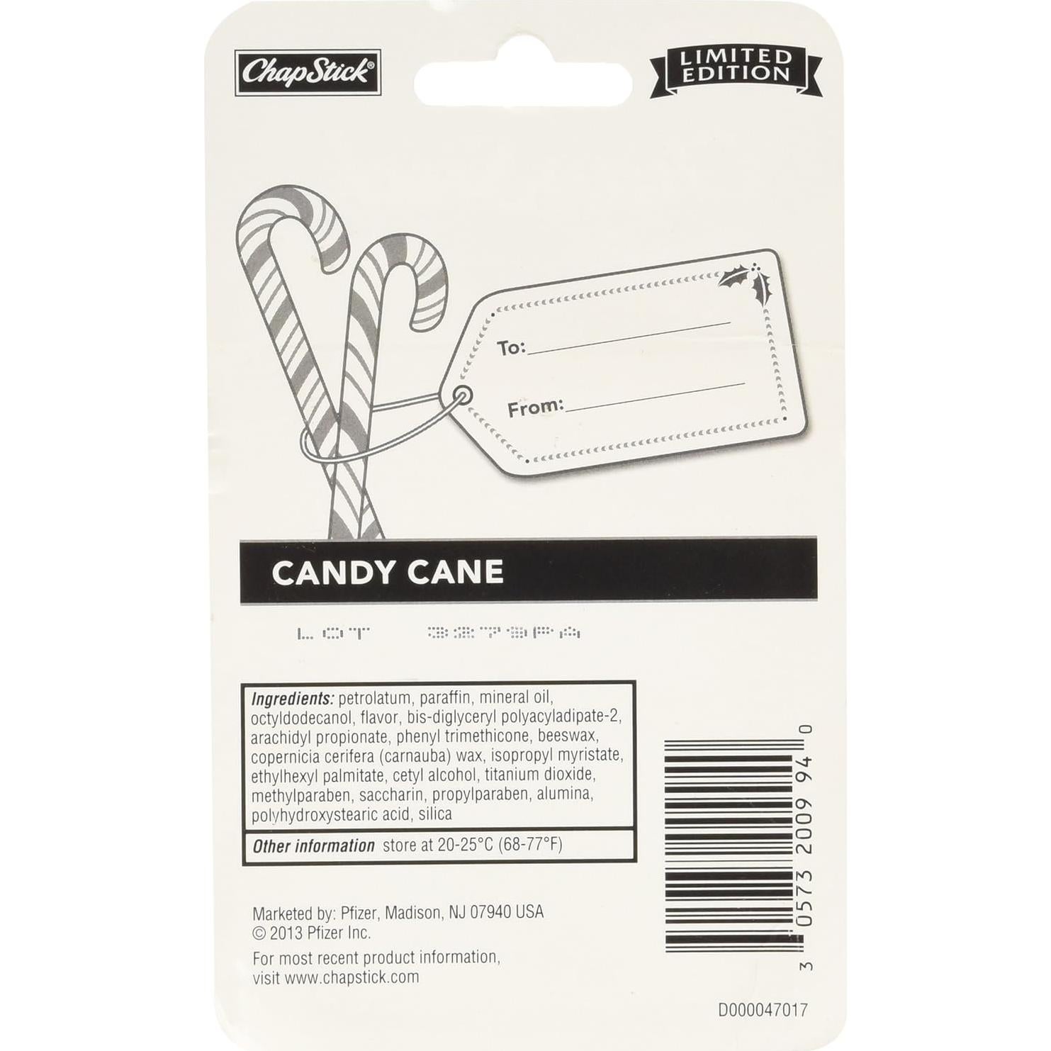 Bálsamo Labial Chapstick Edición Limitada Caramelo de Menta - 3 Unidades