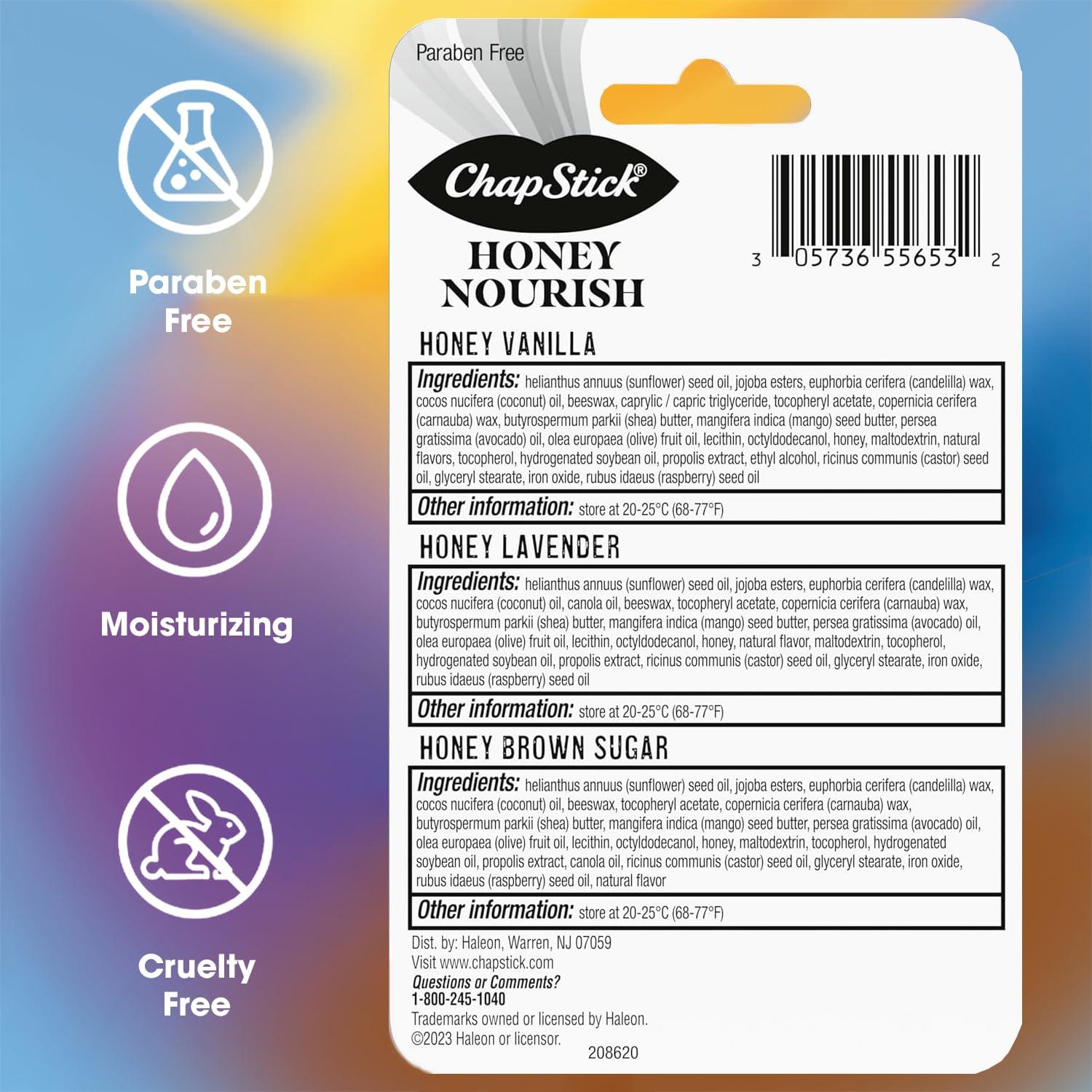 Bálsamo Labial ChapStick a Granel 12 Unidades Miel Nutritiva