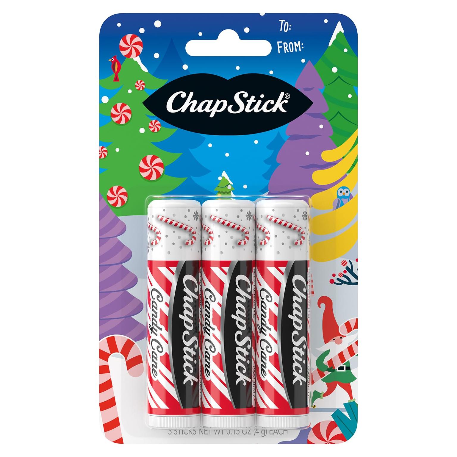 Bálsamo Labial ChapStick Caramelo de Menta 3 Unidades 4.25g