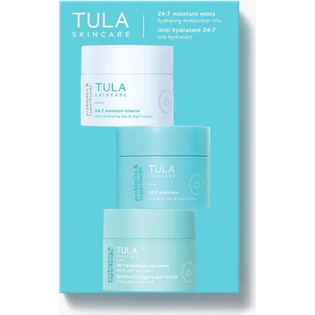 TULA Crema Hidratante 24-7 Viaje Trio 3 Piezas 132g