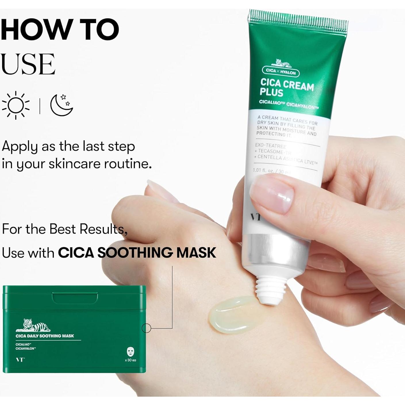 Crema Cica Plus VT COSMETICS 50ml - Hidratante y Calmante