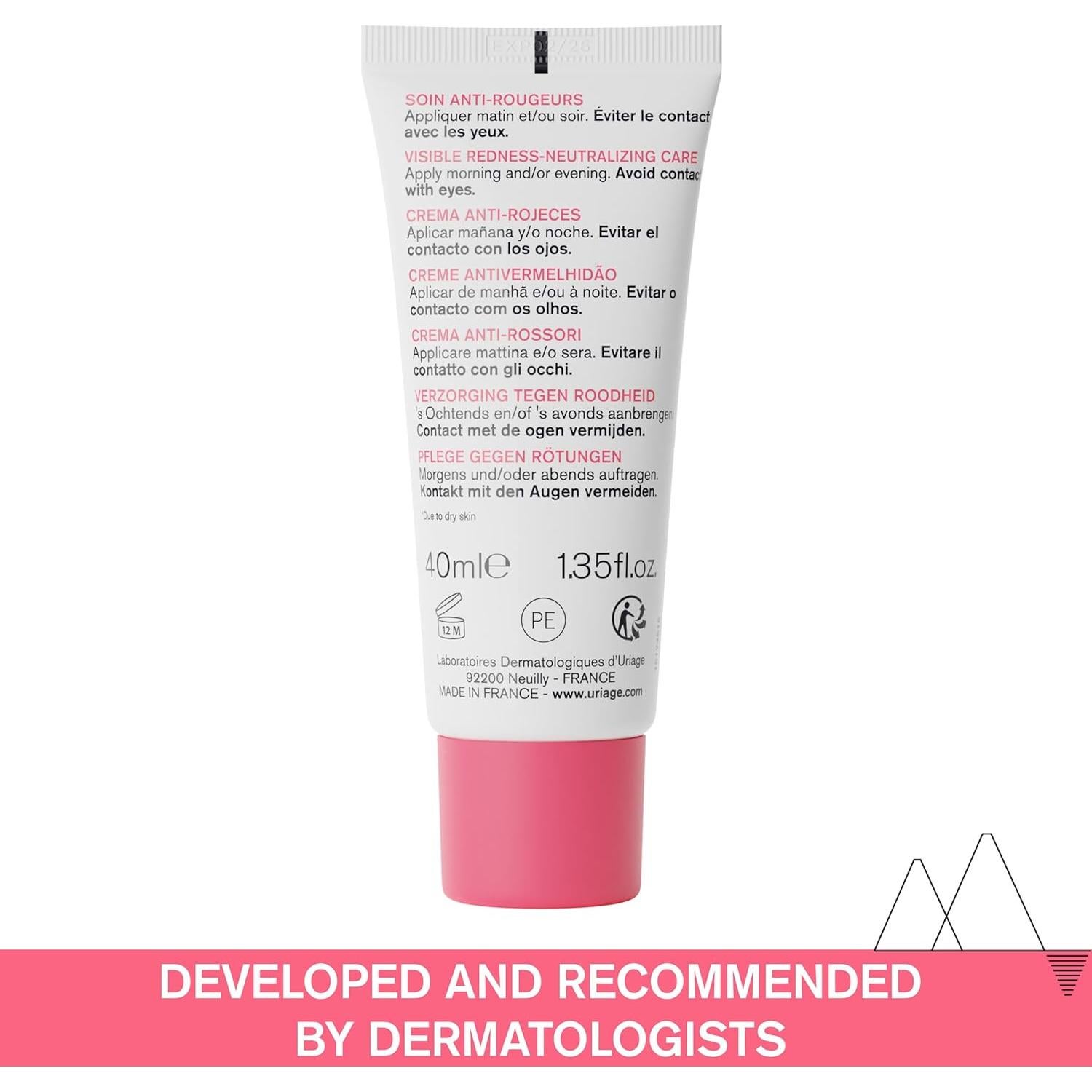 Crema Anti-Rojeces Uriage Roseliane 40 mL - Calma e Hidrata