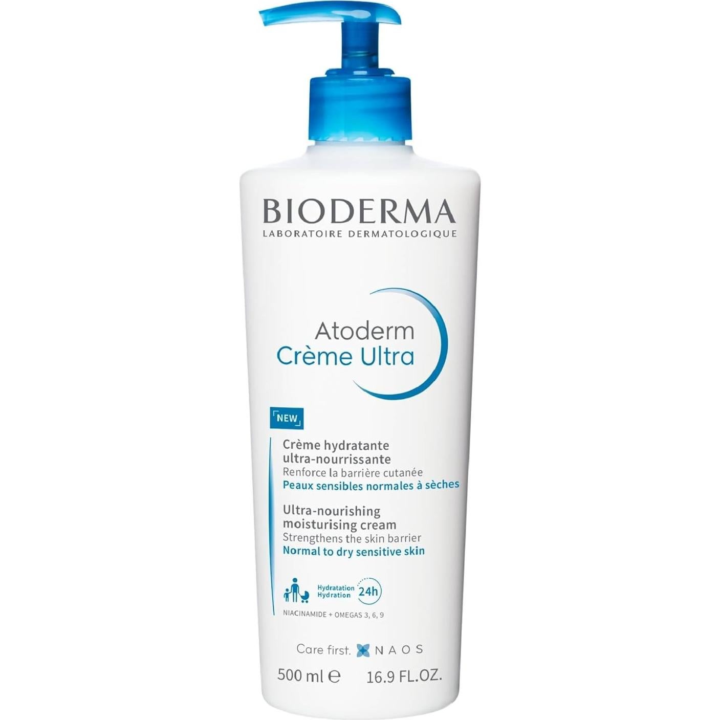 Crema Hidratante Atoderm Ultra Bioderma 500 ml x2