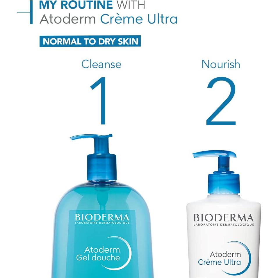 Crema Hidratante Atoderm Ultra Bioderma 500 ml x2