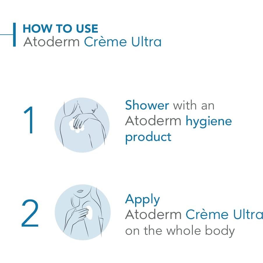 Crema Hidratante Atoderm Ultra Bioderma 500 ml x2