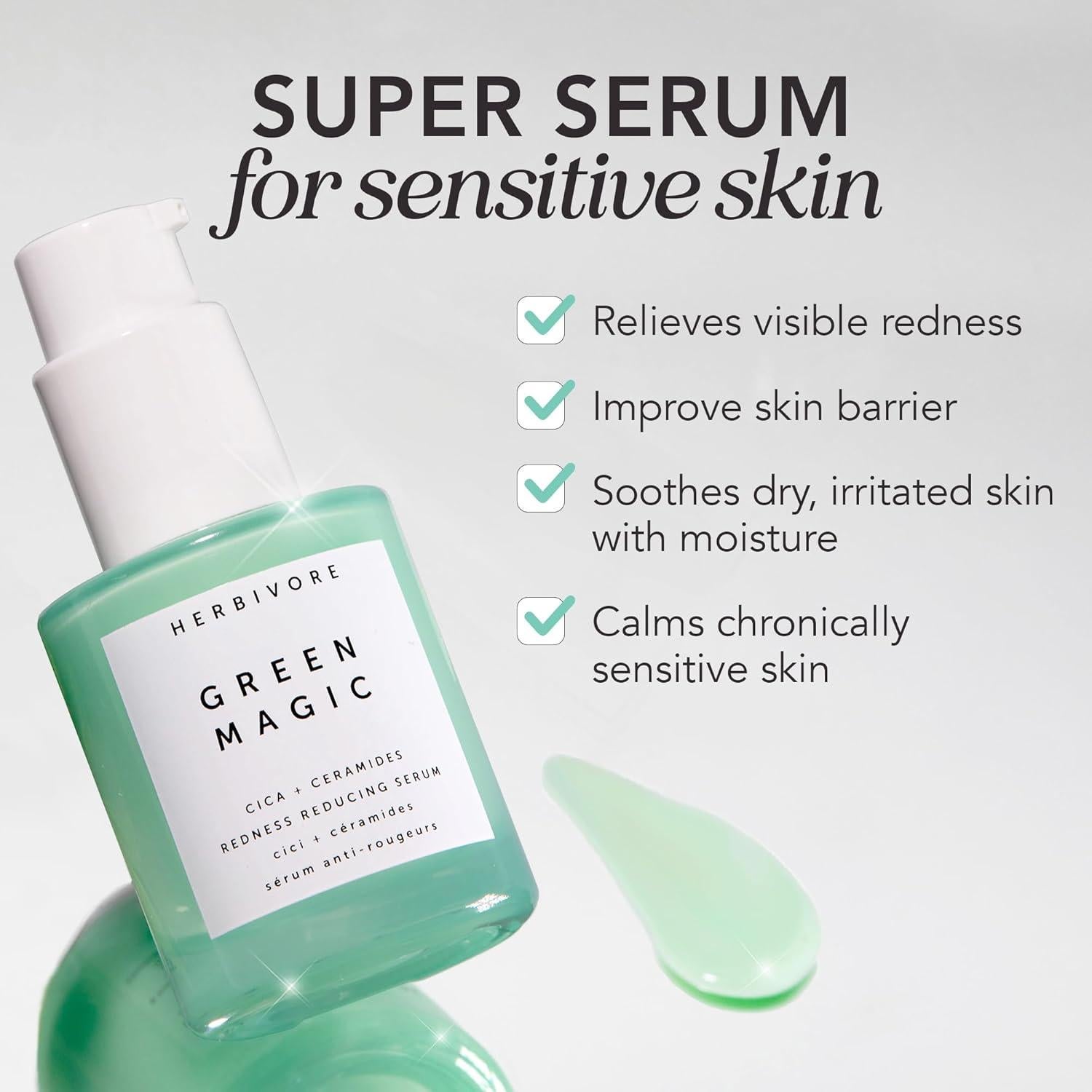 Suero Reductor de Enrojecimiento HERBIVORE 30mL Vegano