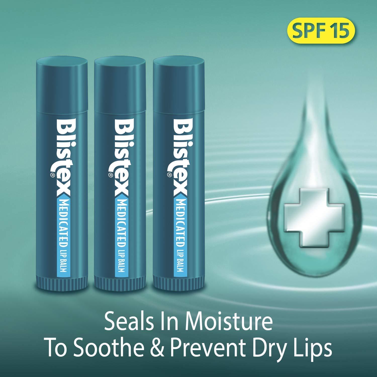 Bálsamo Labial Medicado Blistex SPF 15 - Paquete 12 Unidades