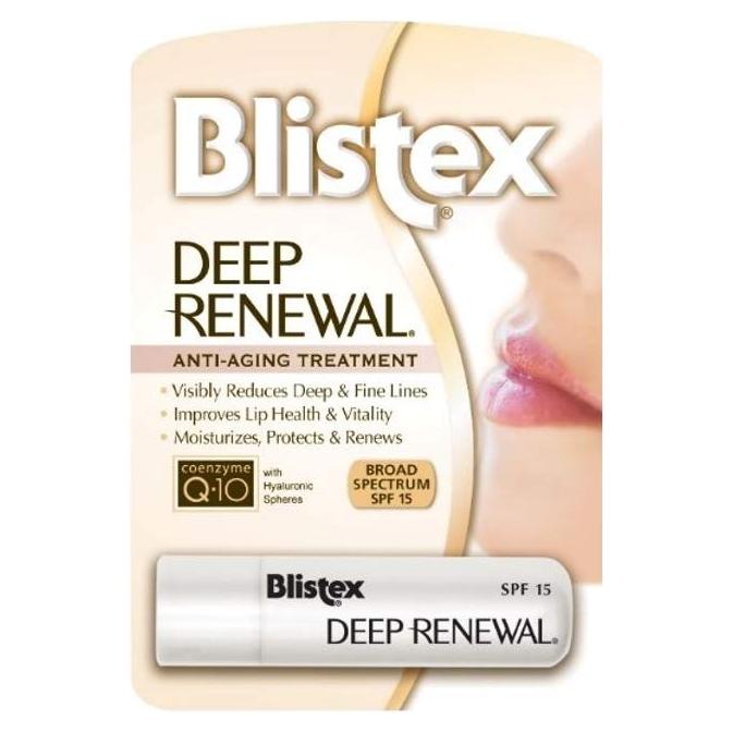 Bálsamo Labial Blistex Deep Renewal SPF 15 Hidratación 4 Unidades