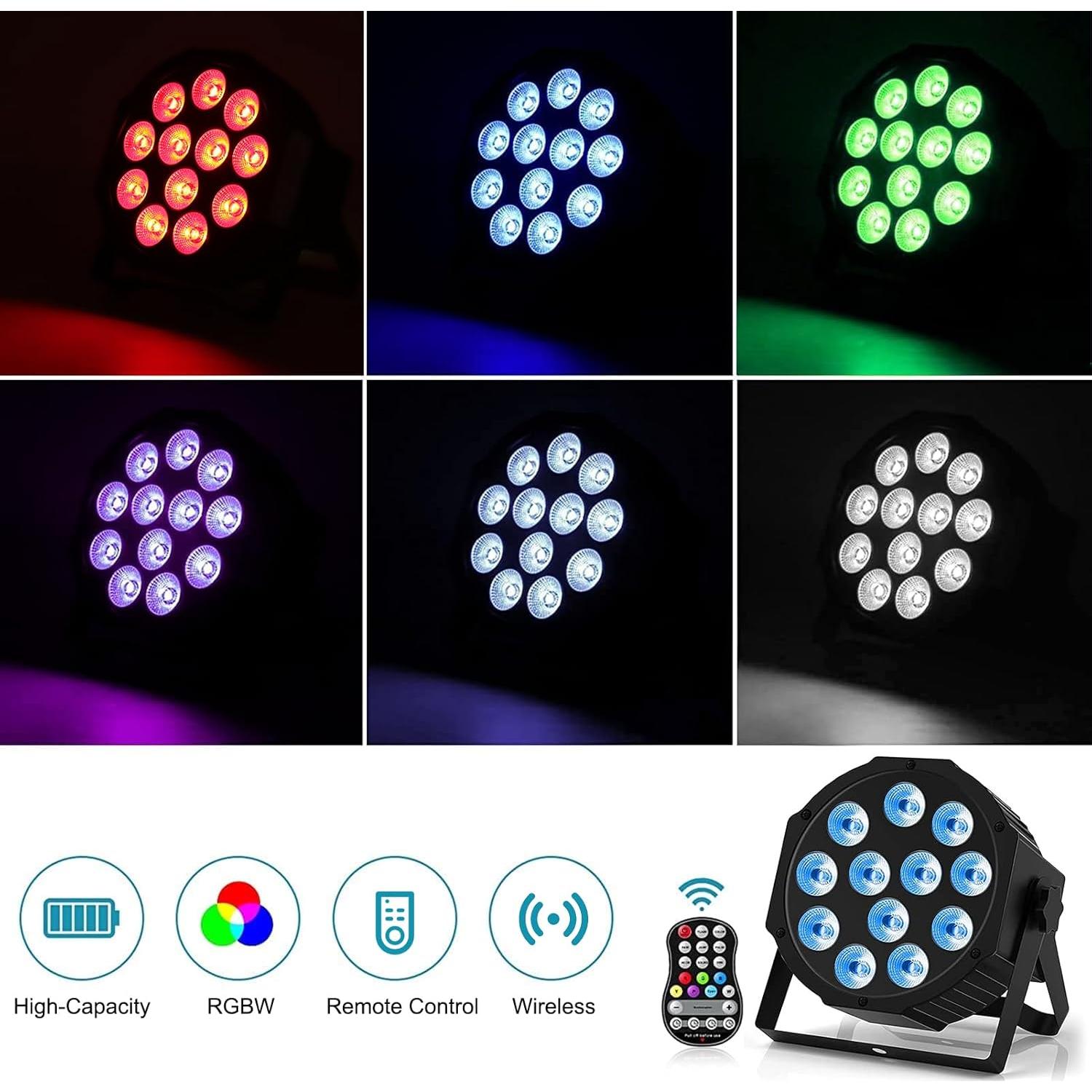 Luces Par Recargables RGBW HOLDLAMP 36W con Control Remoto