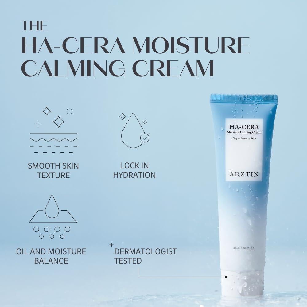 Crema Hidratante Calmante HA-CERA UCL 80ml - Piel Seca y Sensible
