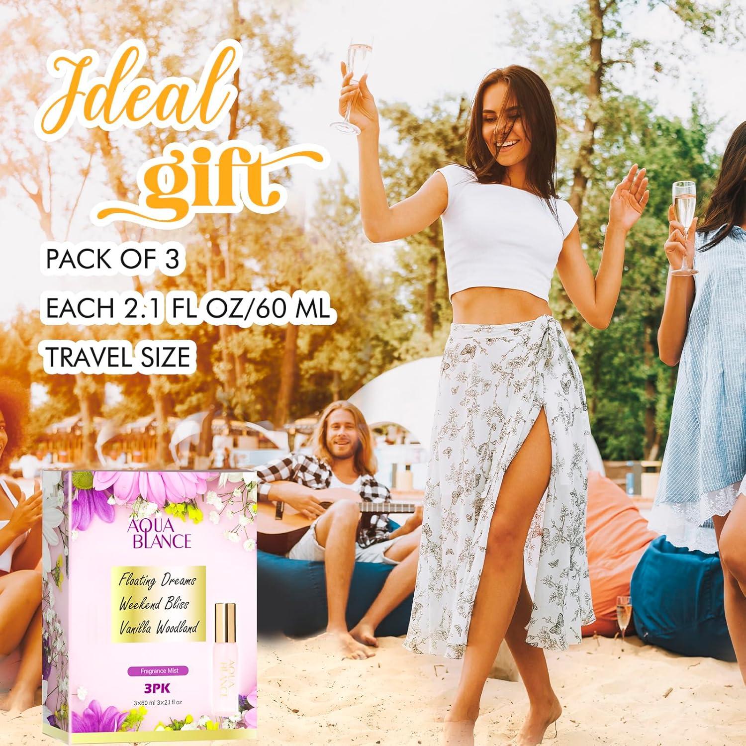 Set de Spray Corporal AQUA BLANCE 60ml - 3 Fragancias