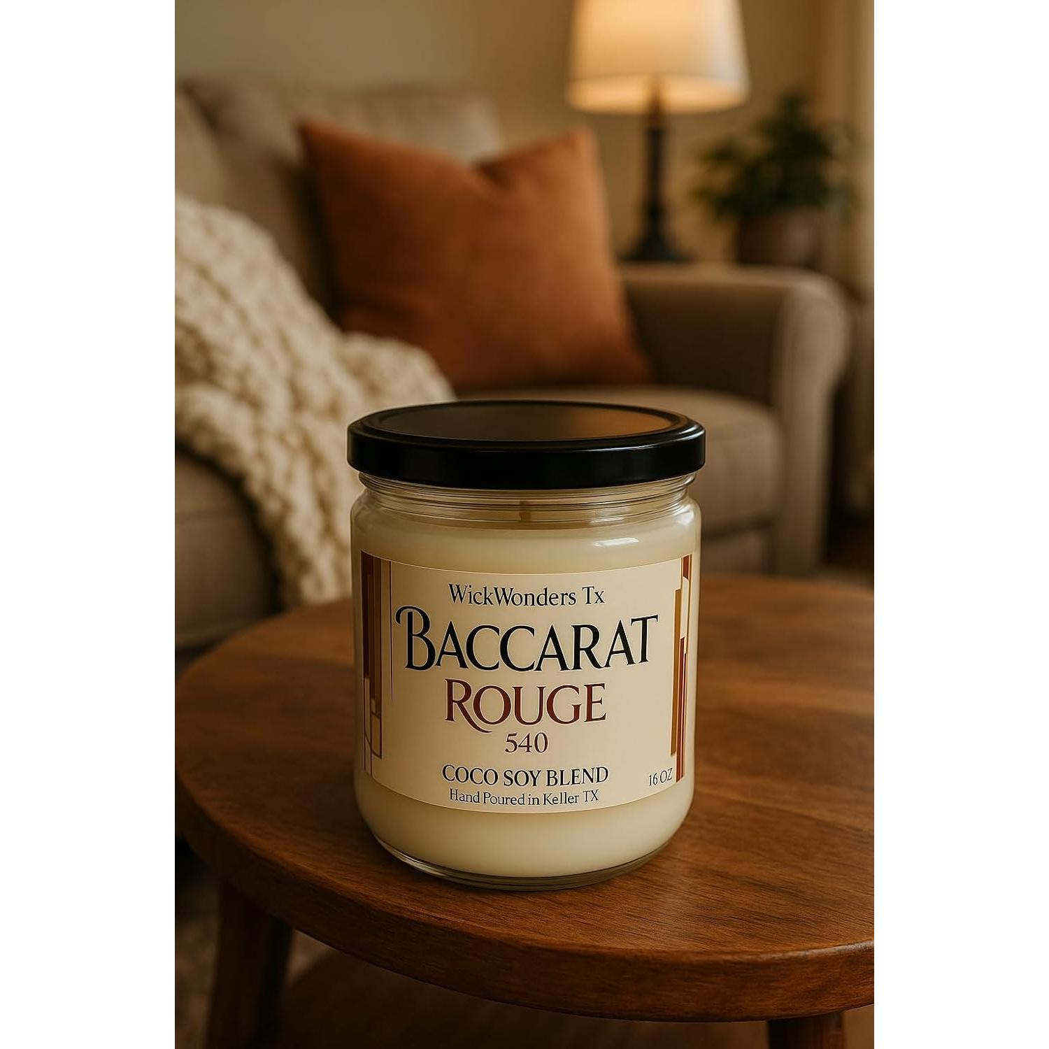 Vela Aromática Hecha a Mano WickWonders Rouge 540 453g