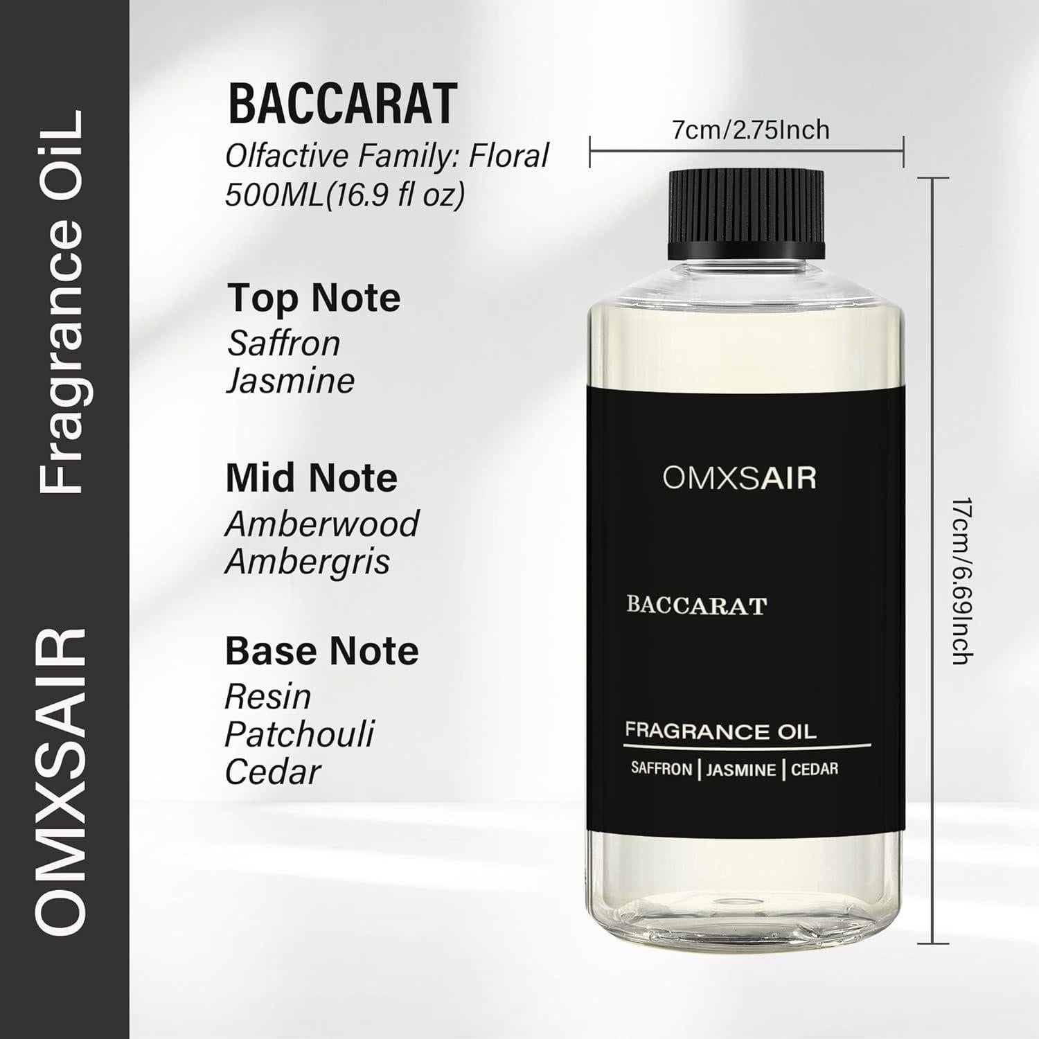 Aceite Difusor Baccarat 500ml - Fragancia de Lujo para el Hogar