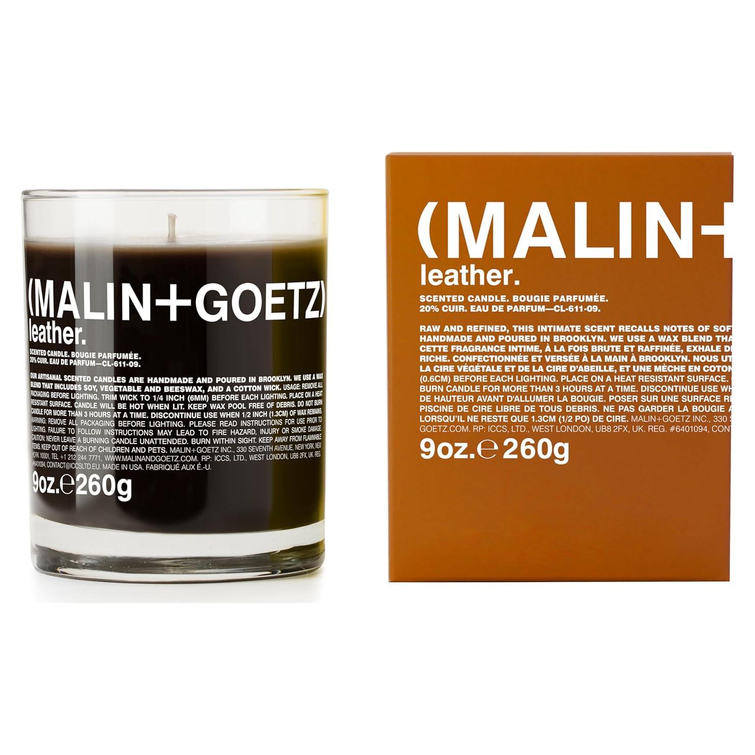 Vela Aromática Malin+Goetz 255g, Quema Lenta, Natural