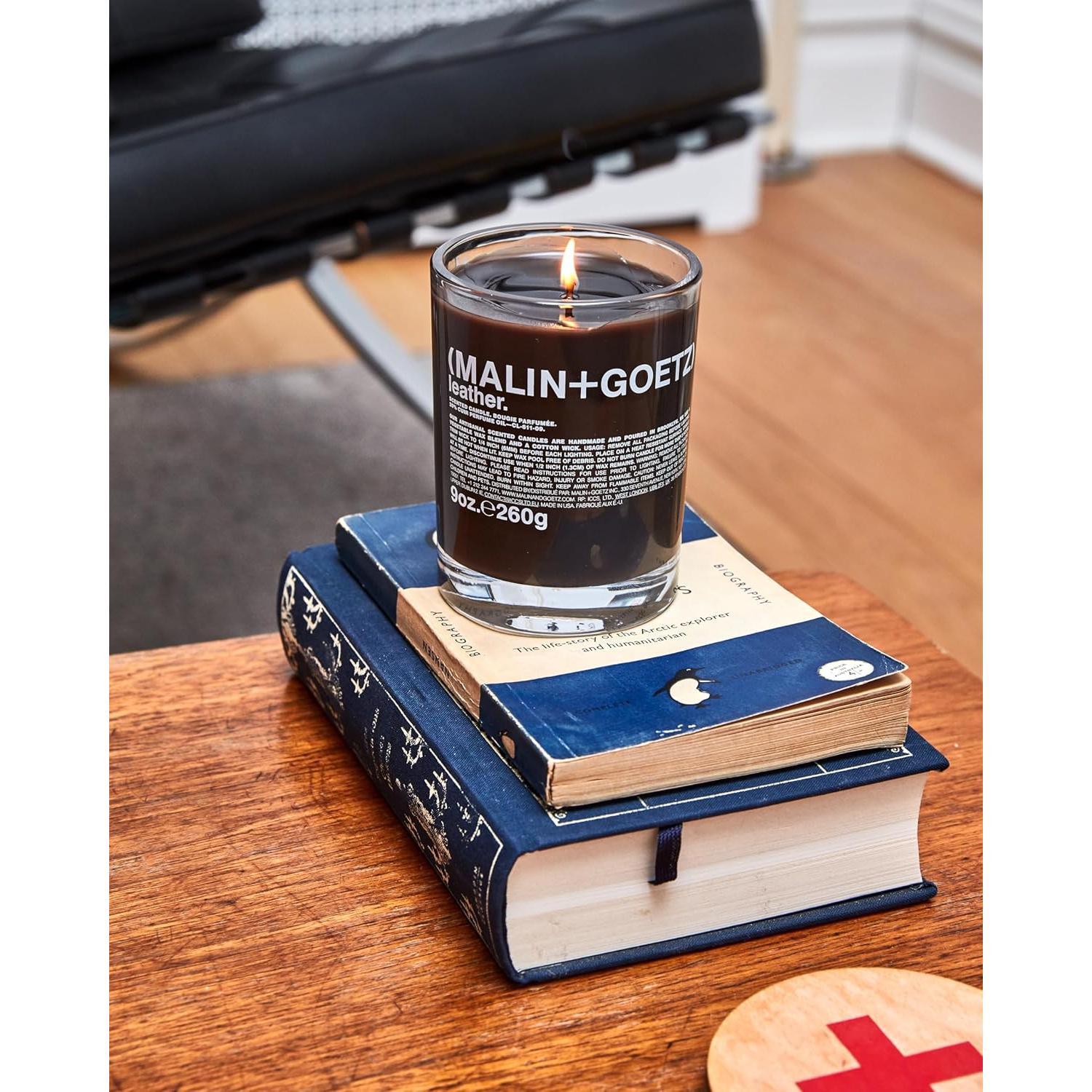 Vela Aromática Malin+Goetz 255g, Quema Lenta, Natural