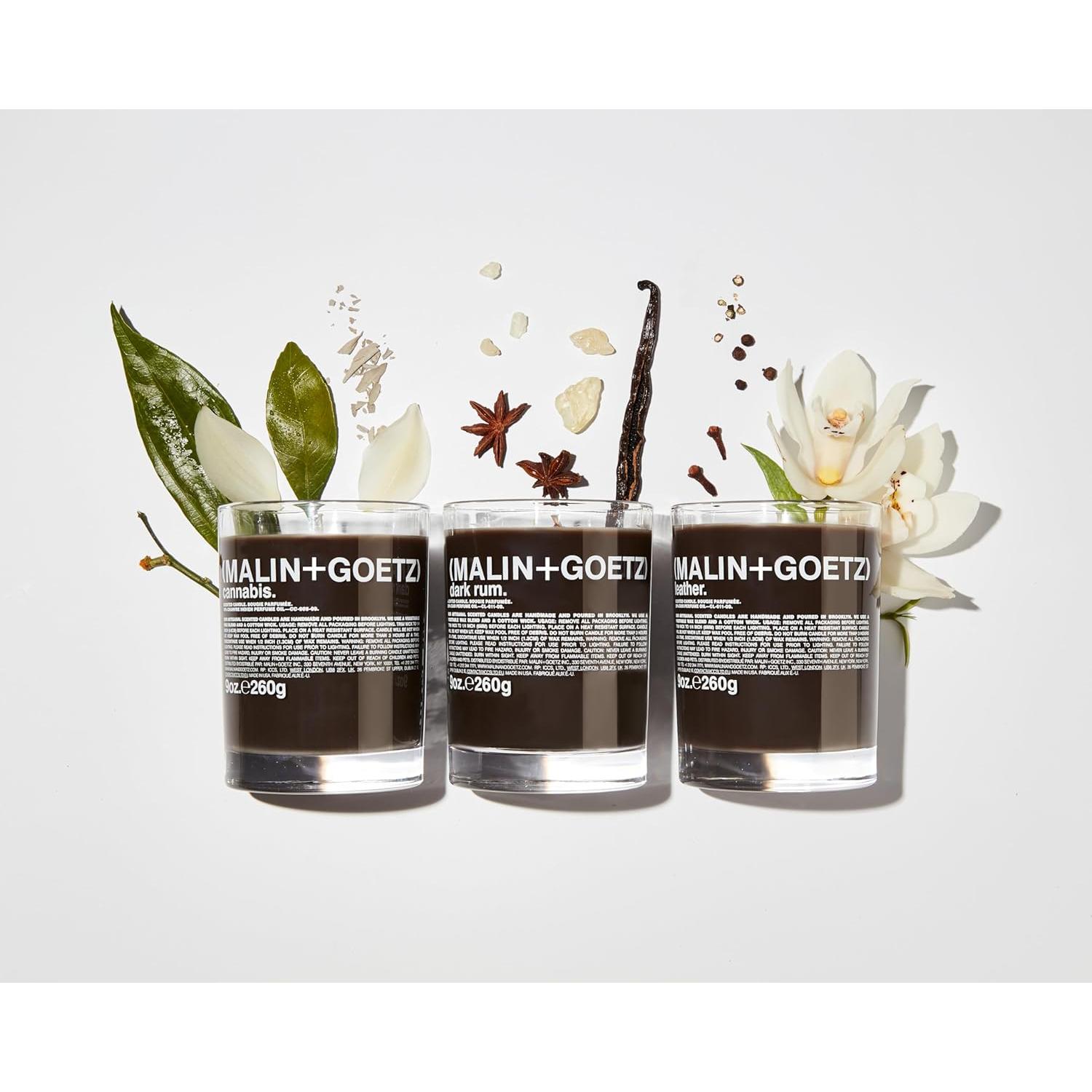 Vela Aromática Malin+Goetz 255g, Quema Lenta, Natural