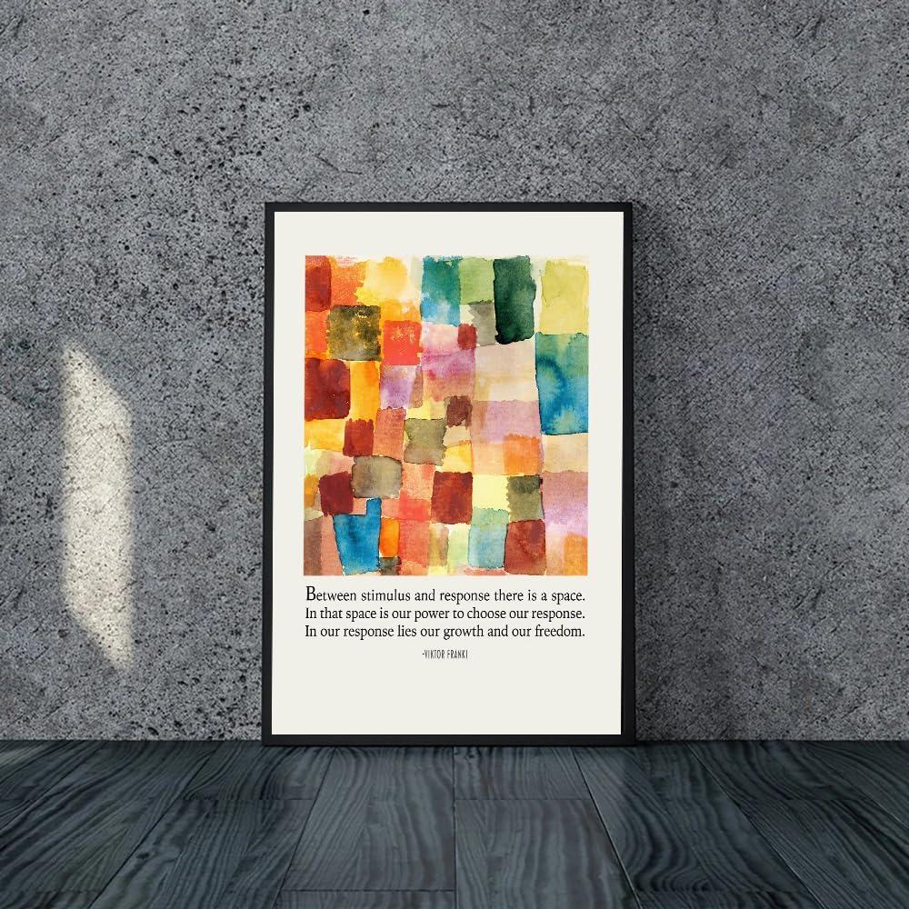 Cartel de Salud Mental Viktor Frankl 30x40cm Decoración Positiva