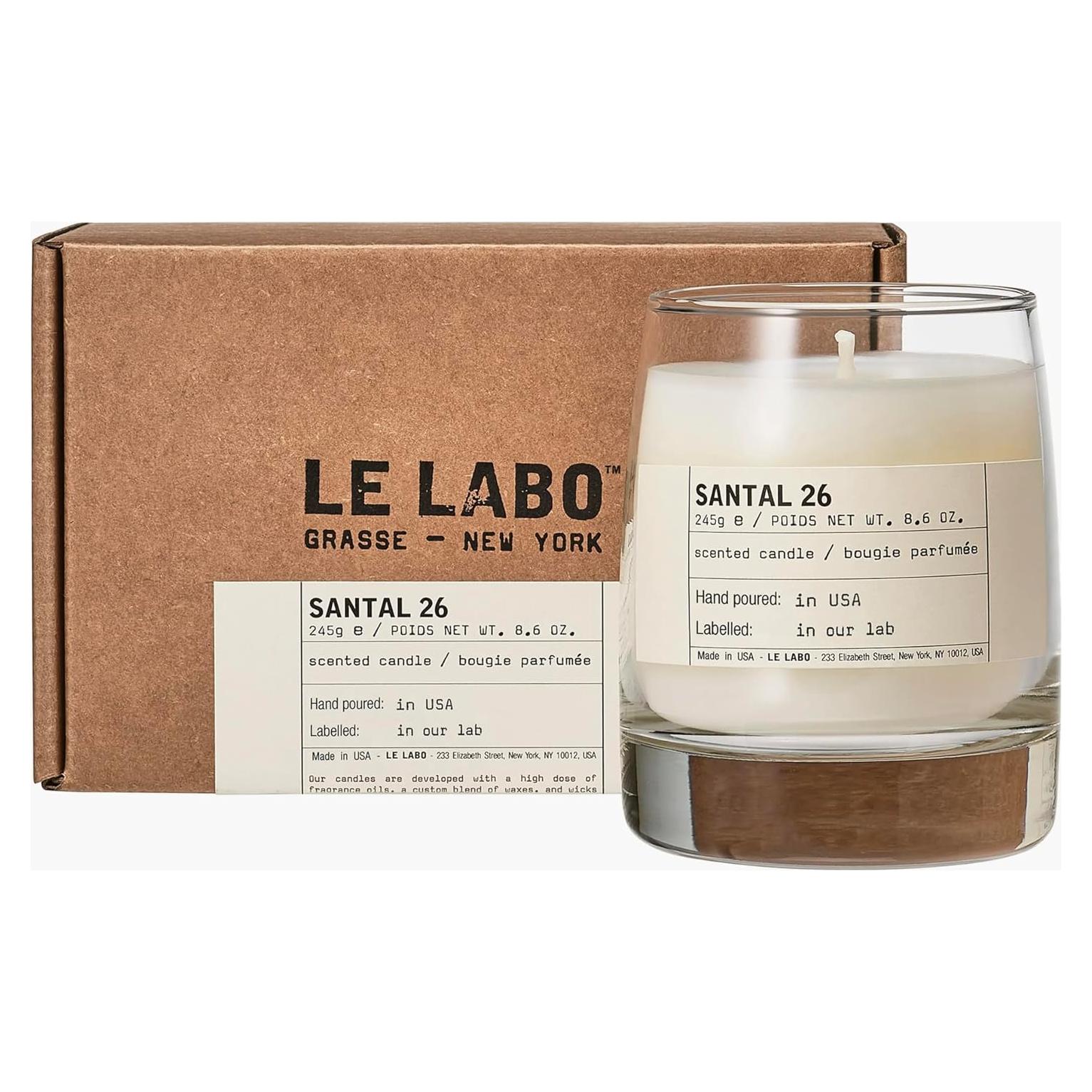 Vela Perfumada Le Labo Santal 26 245g Tarro de Vidrio
