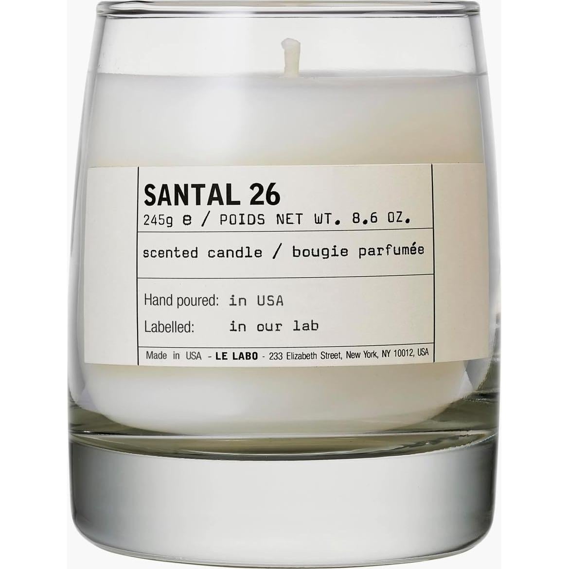 Vela Perfumada Le Labo Santal 26 245g Tarro de Vidrio