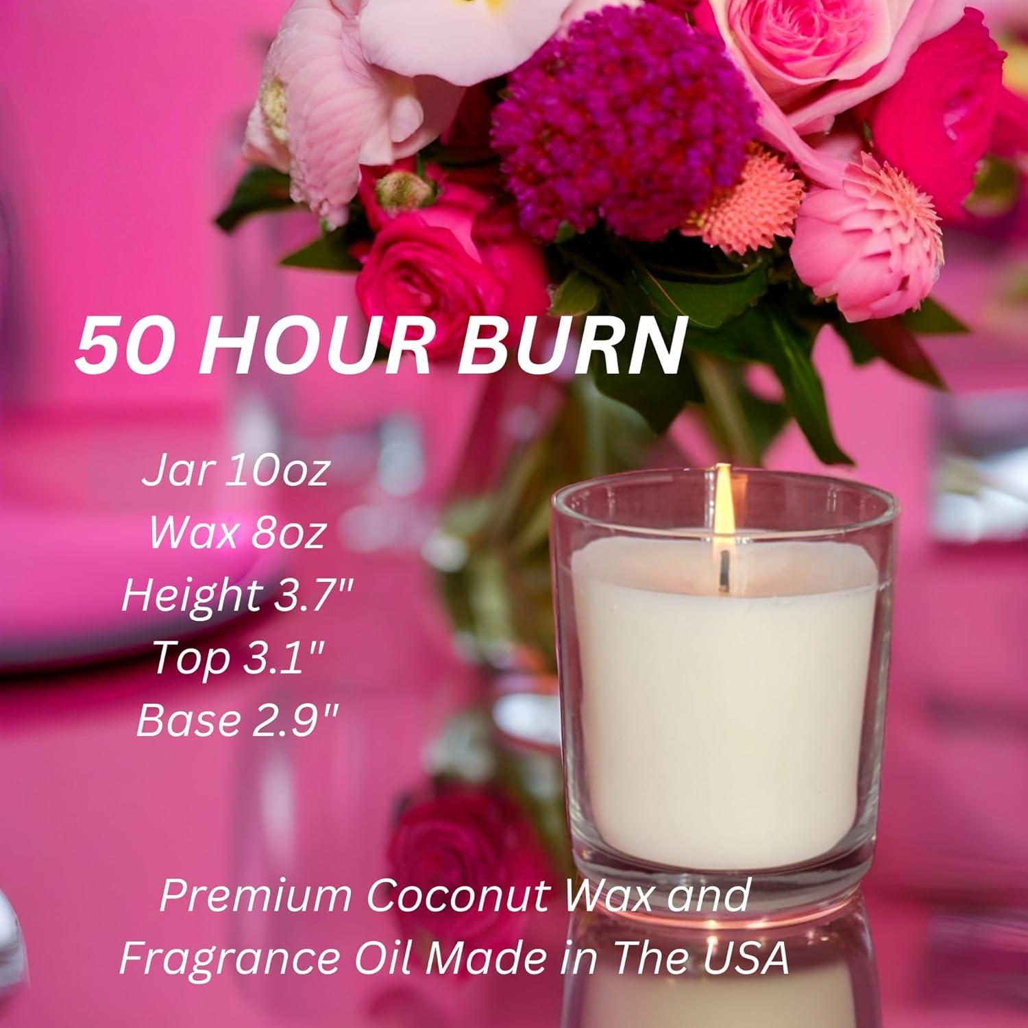 Vela Aromática J'ADORE 10 oz - Cera de Coco - 50 Horas