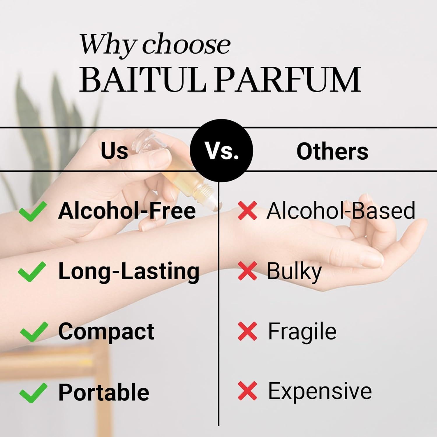 Aceite de Perfume Sin Alcohol Baitul Parfum 8ml Viaje