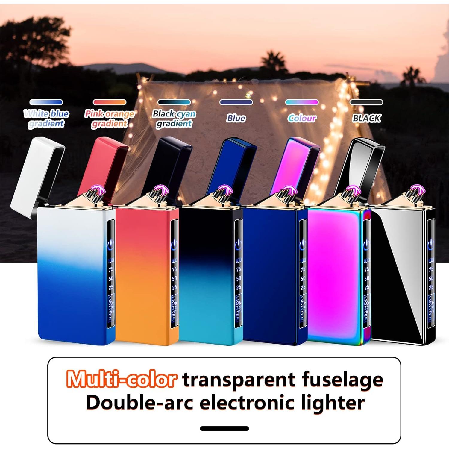 Encendedor Electrónico TIKIUKI Doble Arco Recargable USB