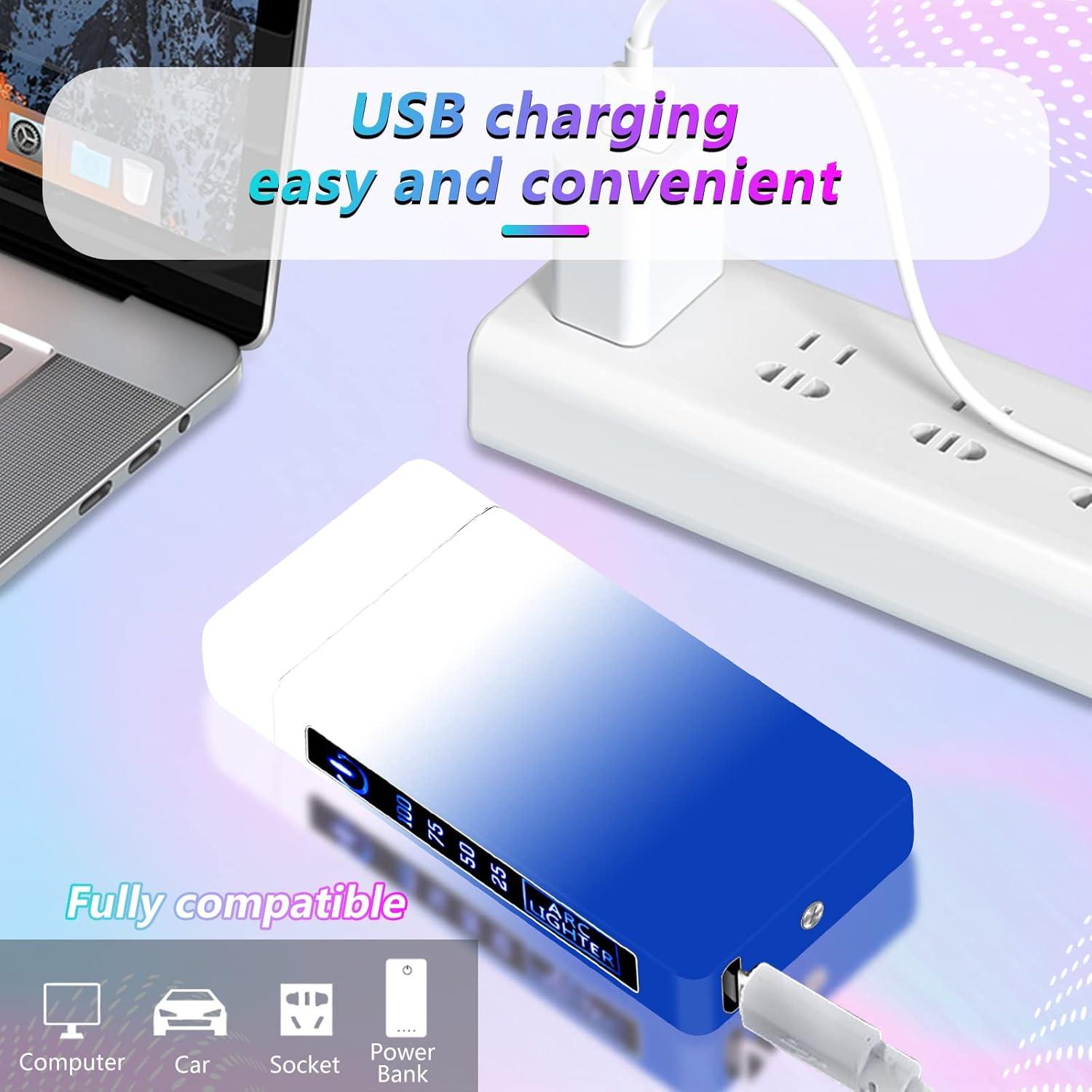 Encendedor Electrónico TIKIUKI Doble Arco Recargable USB