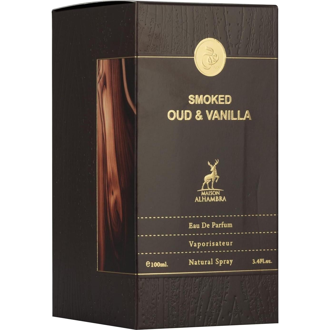 Eau de Parfum Unisex Maison Alhambra Oud Ahumado y Vainilla 100 ml