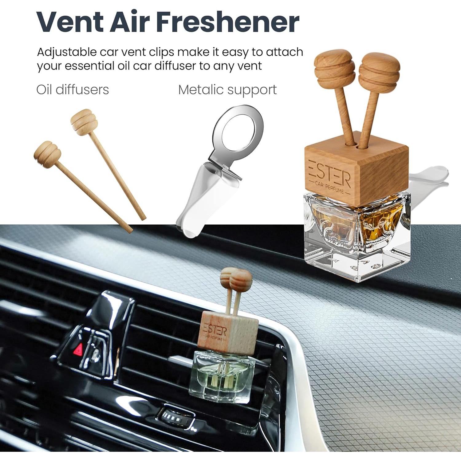 Ambientador de Auto Ester - Perfume de Lujo Tabaco Dulce 30 ml