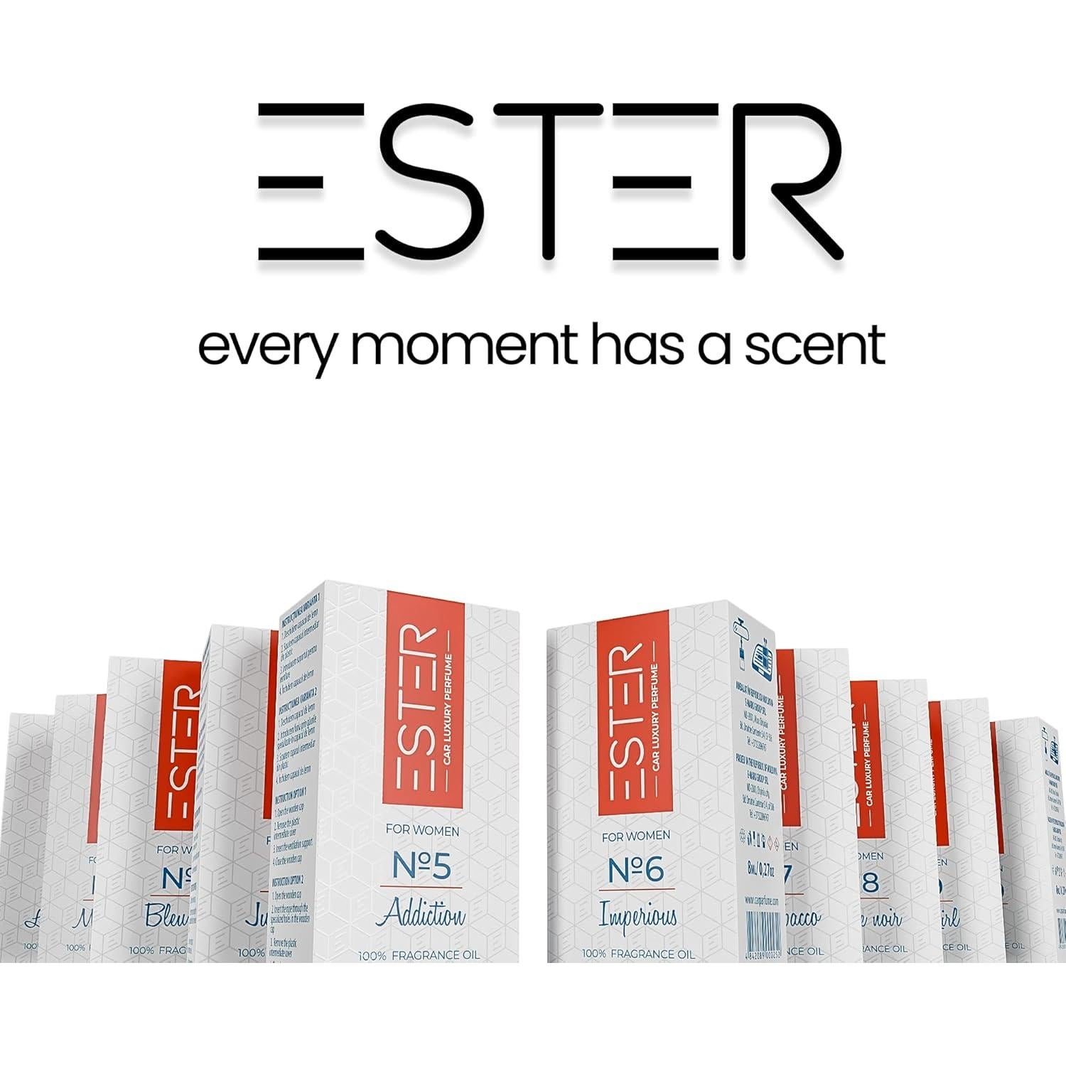 Ambientador de Auto Ester - Perfume de Lujo Tabaco Dulce 30 ml