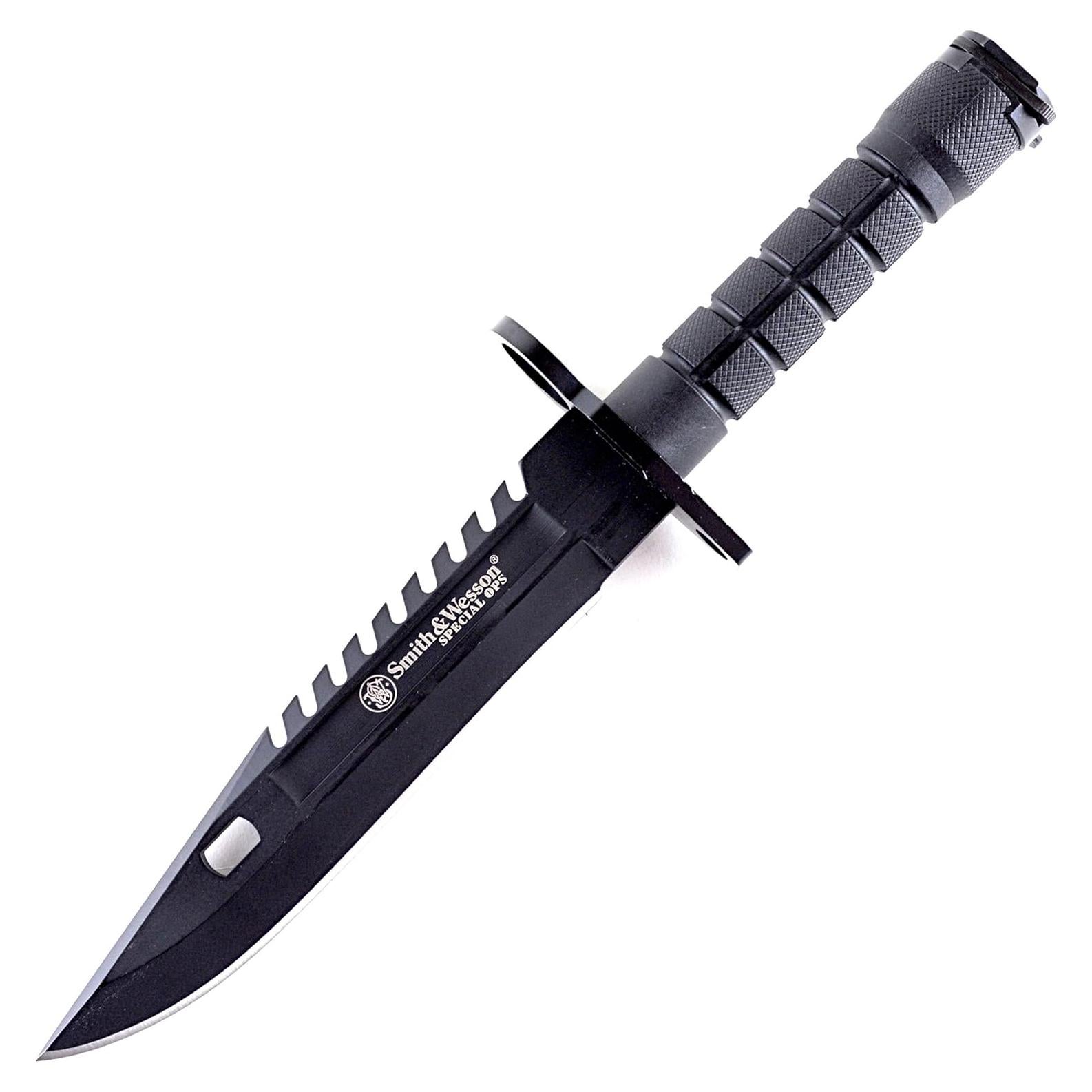 Cuchillo de hoja fija Smith & Wesson SW3B 32.6 cm Bowie EDC