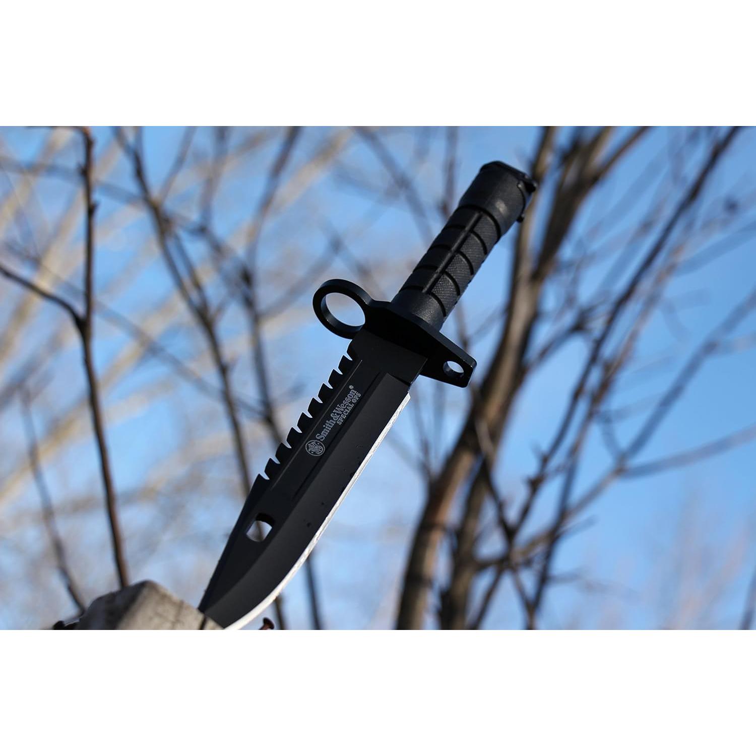 Cuchillo de hoja fija Smith & Wesson SW3B 32.6 cm Bowie EDC