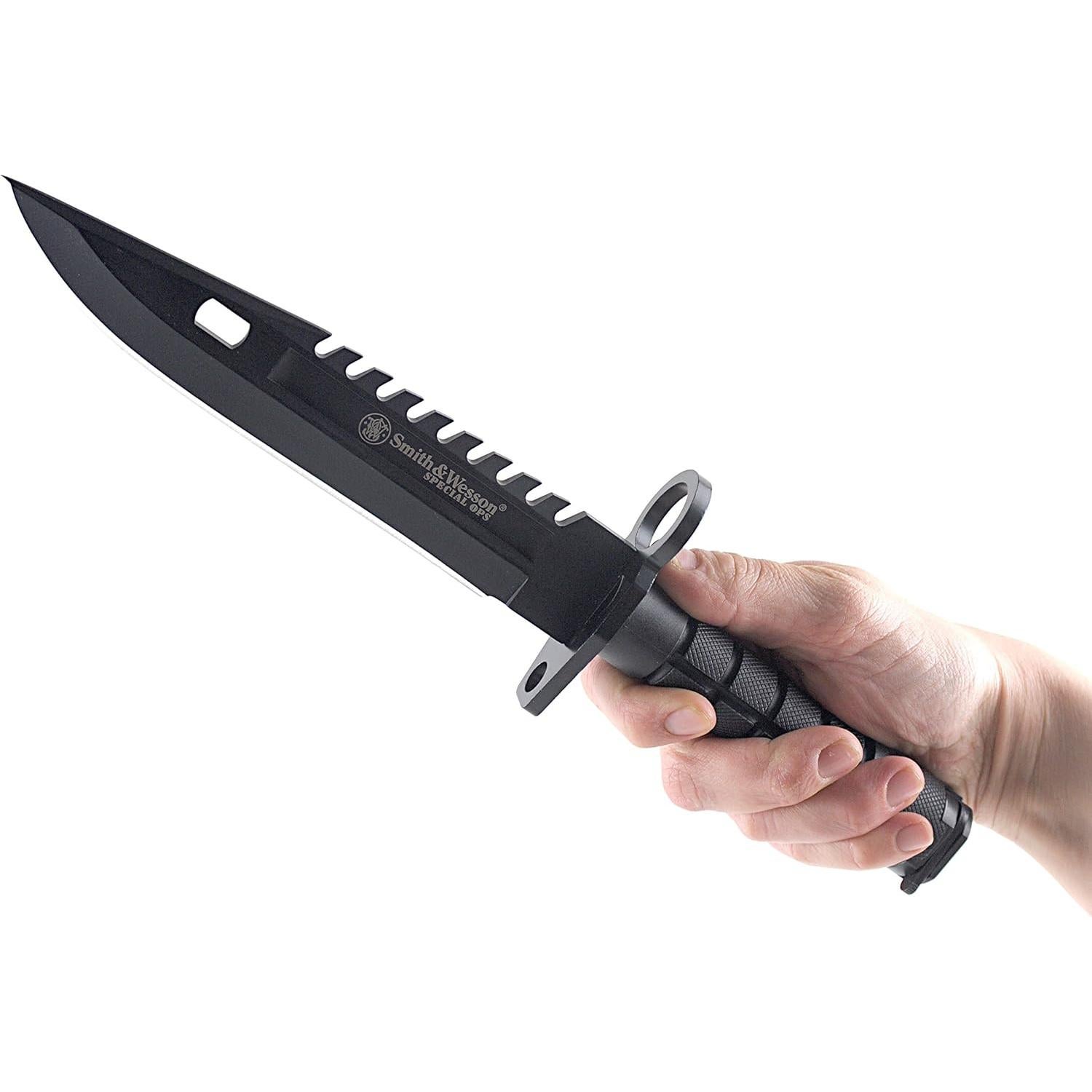 Cuchillo de hoja fija Smith & Wesson SW3B 32.6 cm Bowie EDC