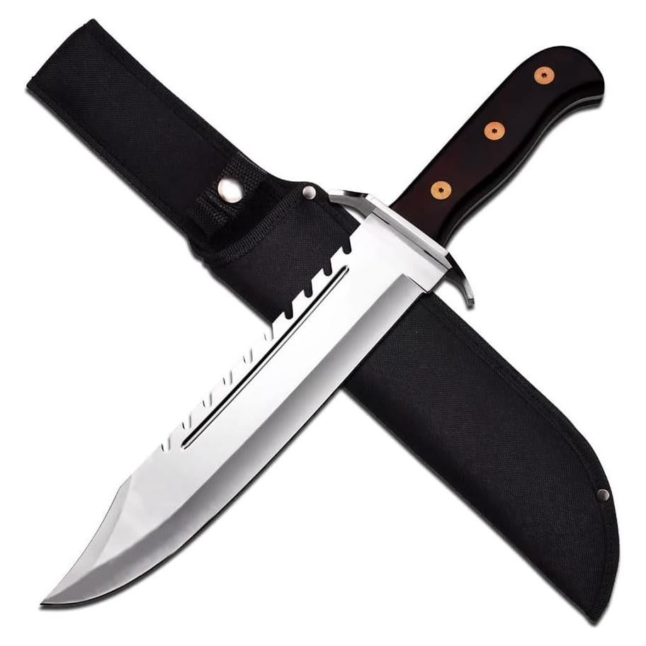 Machete Táctico Rambo Snake Eye 41.91 cm con Funda Nylon
