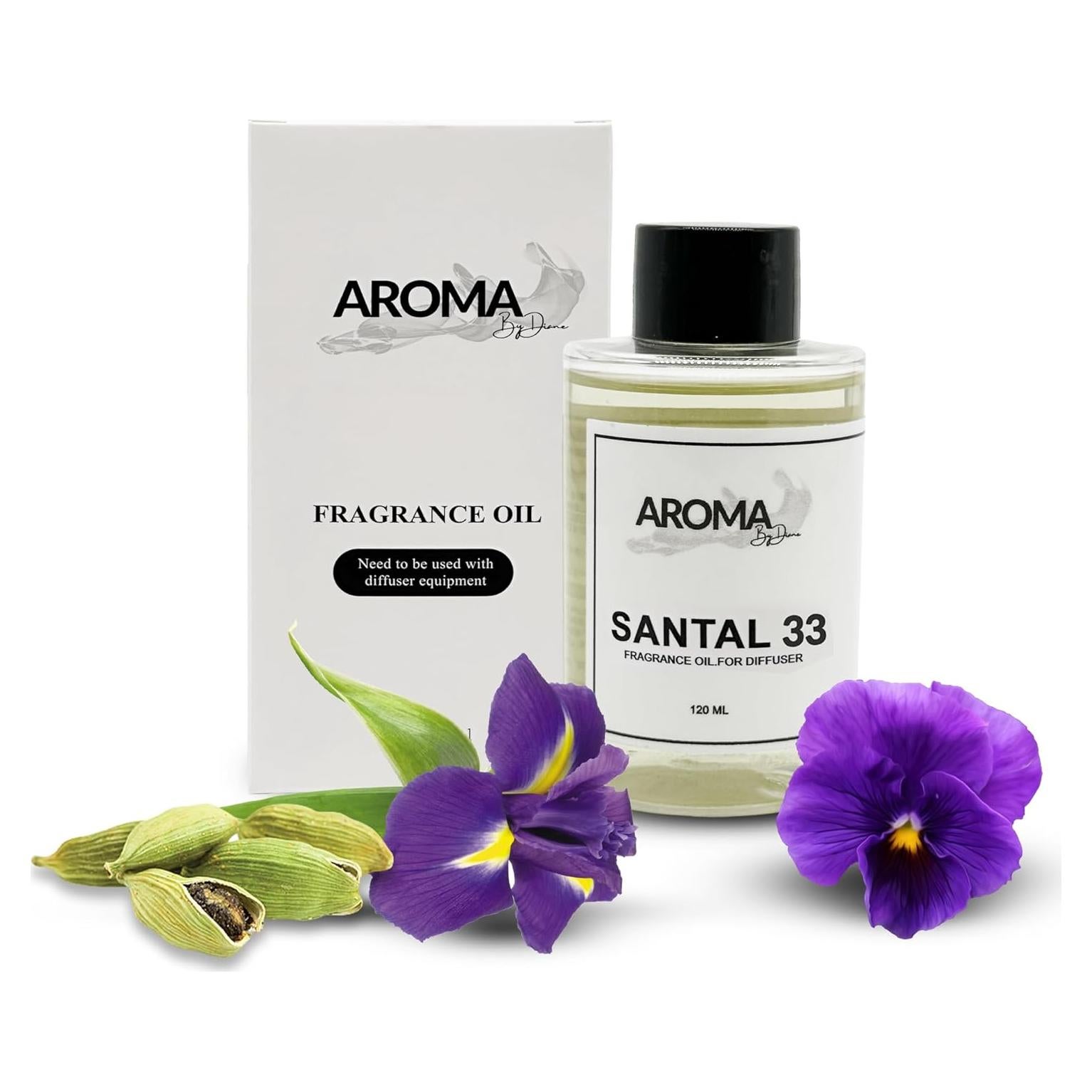 Aceite Esencial Santal 120ml - Aroma by Diane - Fragancia Natural
