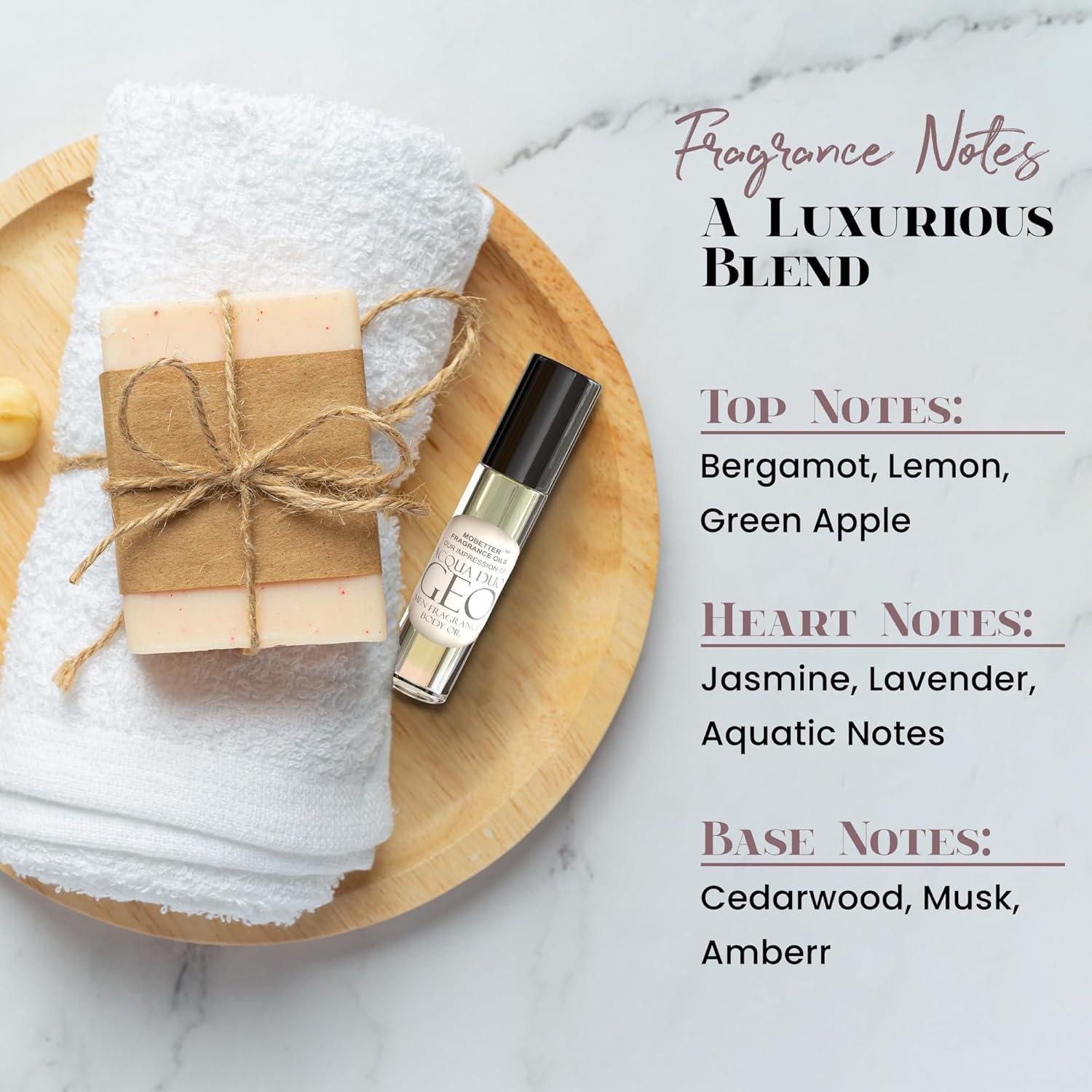 Aceite de Fragancia MoBetter Aqua Duo Geo 10ml Roll On Hombre