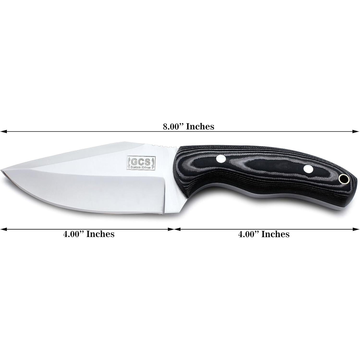 Cuchillo Táctico de Caza GCS 762 Hecho a Mano Acero D2 20.32 cm
