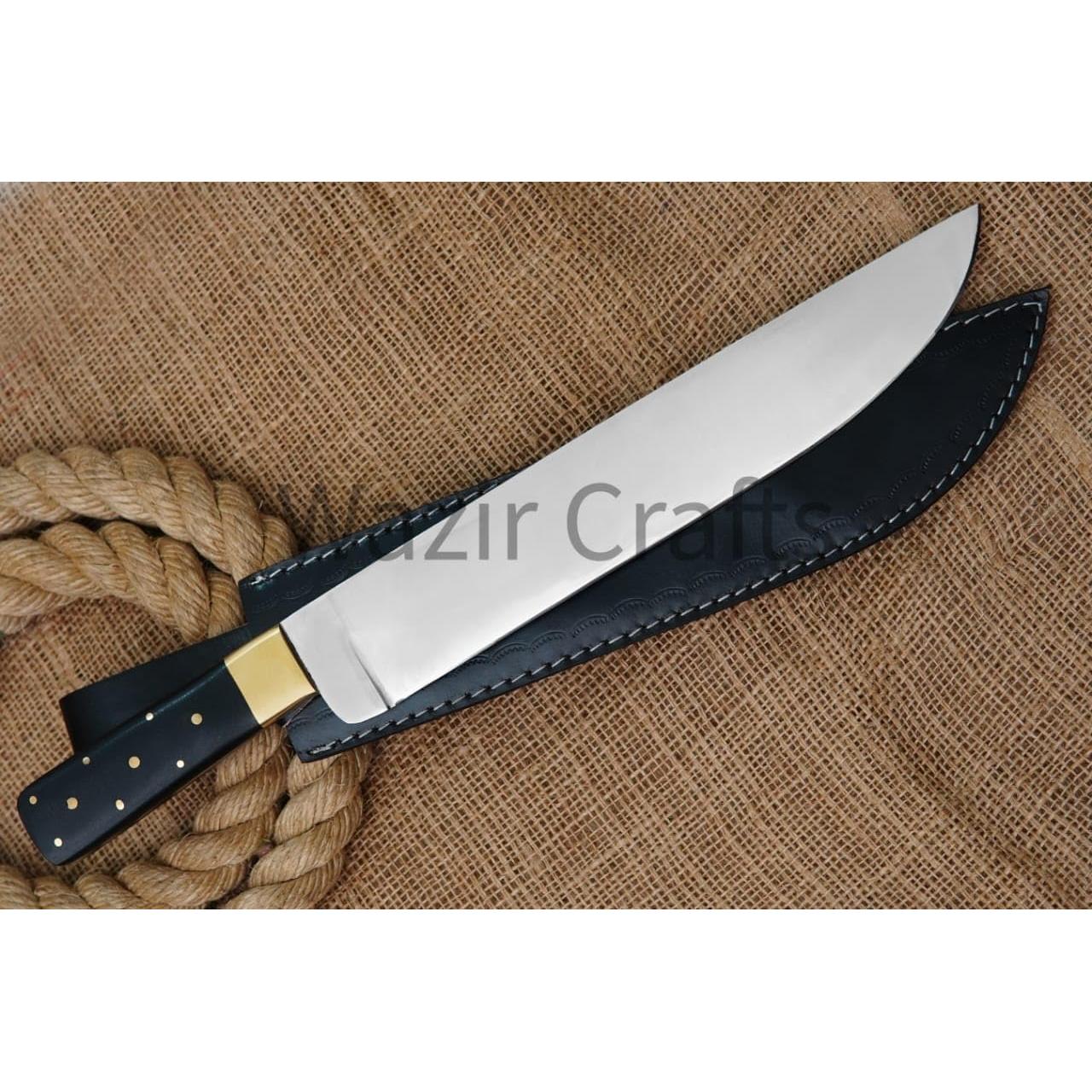 Cuchillo Bowie Grande Genérico 43.18 cm con Funda Negra