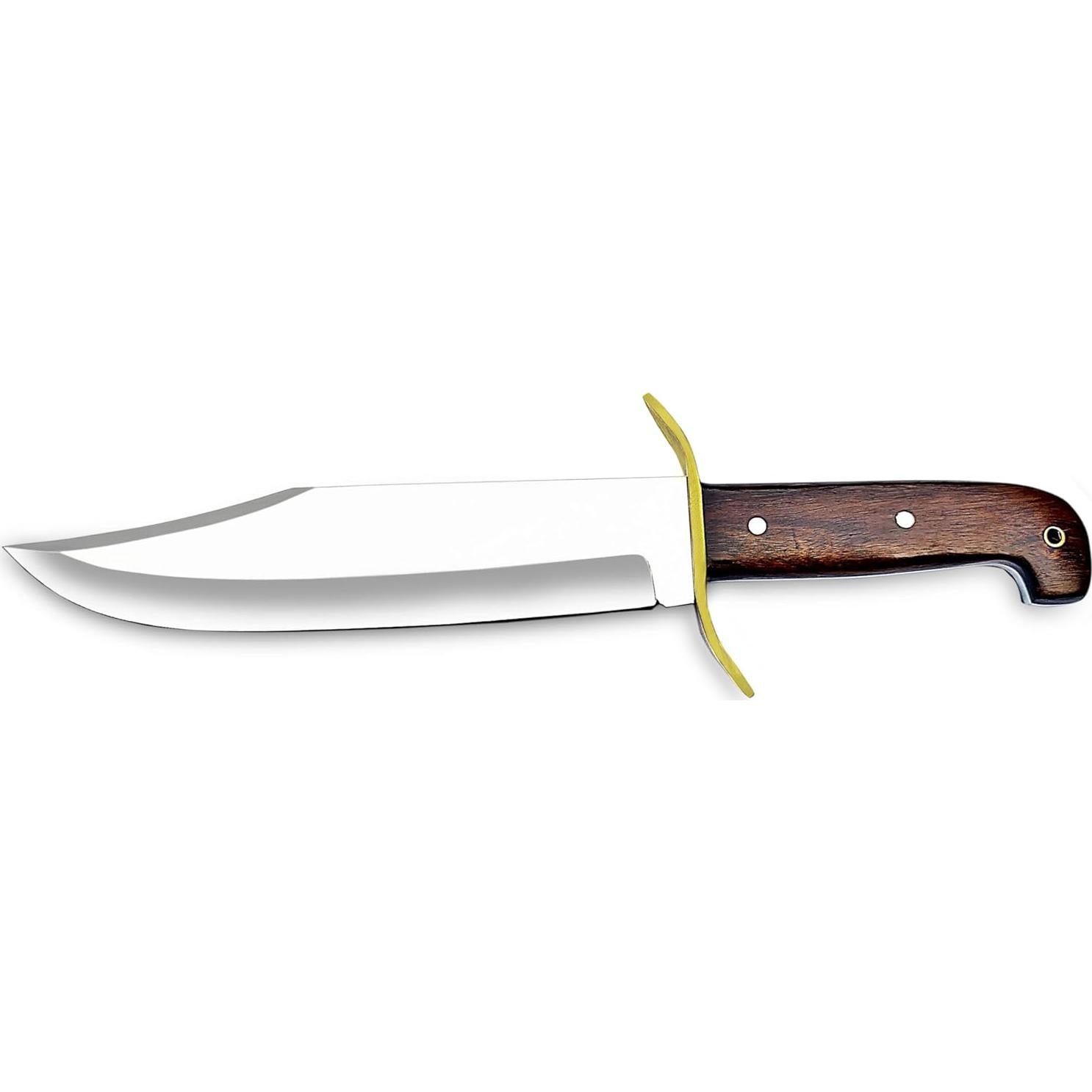 Cuchillo Bowie Grande Akari Craft Acero D2 con Funda de Cuero