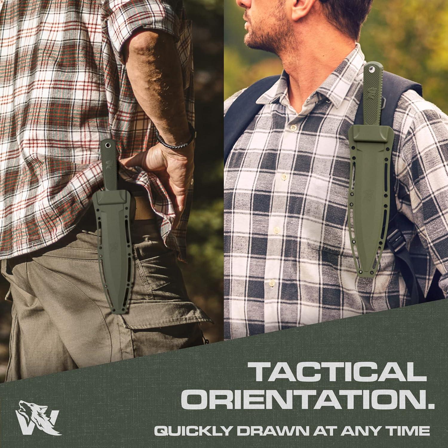 Cuchillo de Caza Odenwolf W-SowCatcher 9" Doble Filo TPE