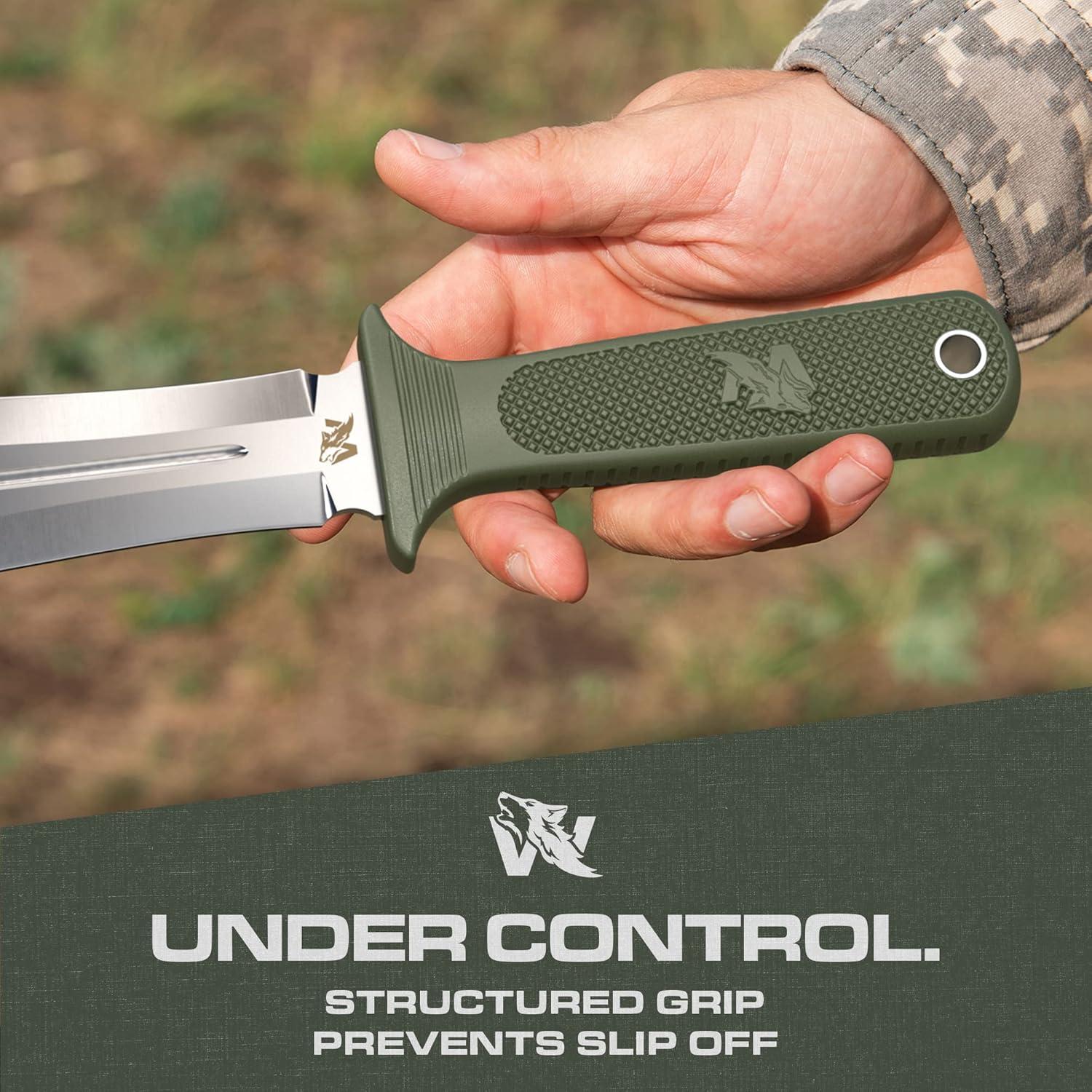 Cuchillo de Caza Odenwolf W-SowCatcher 9" Doble Filo TPE