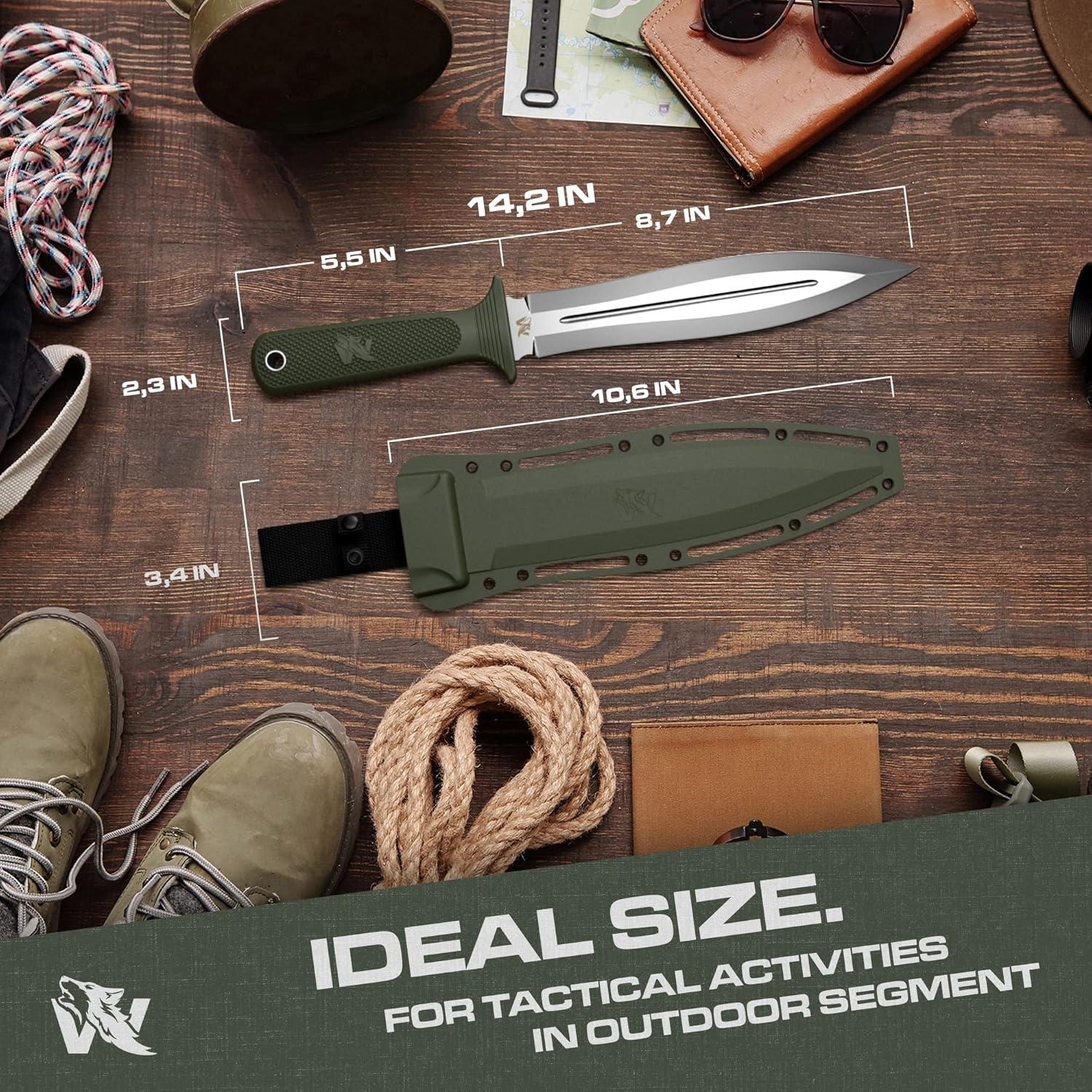 Cuchillo de Caza Odenwolf W-SowCatcher 9" Doble Filo TPE