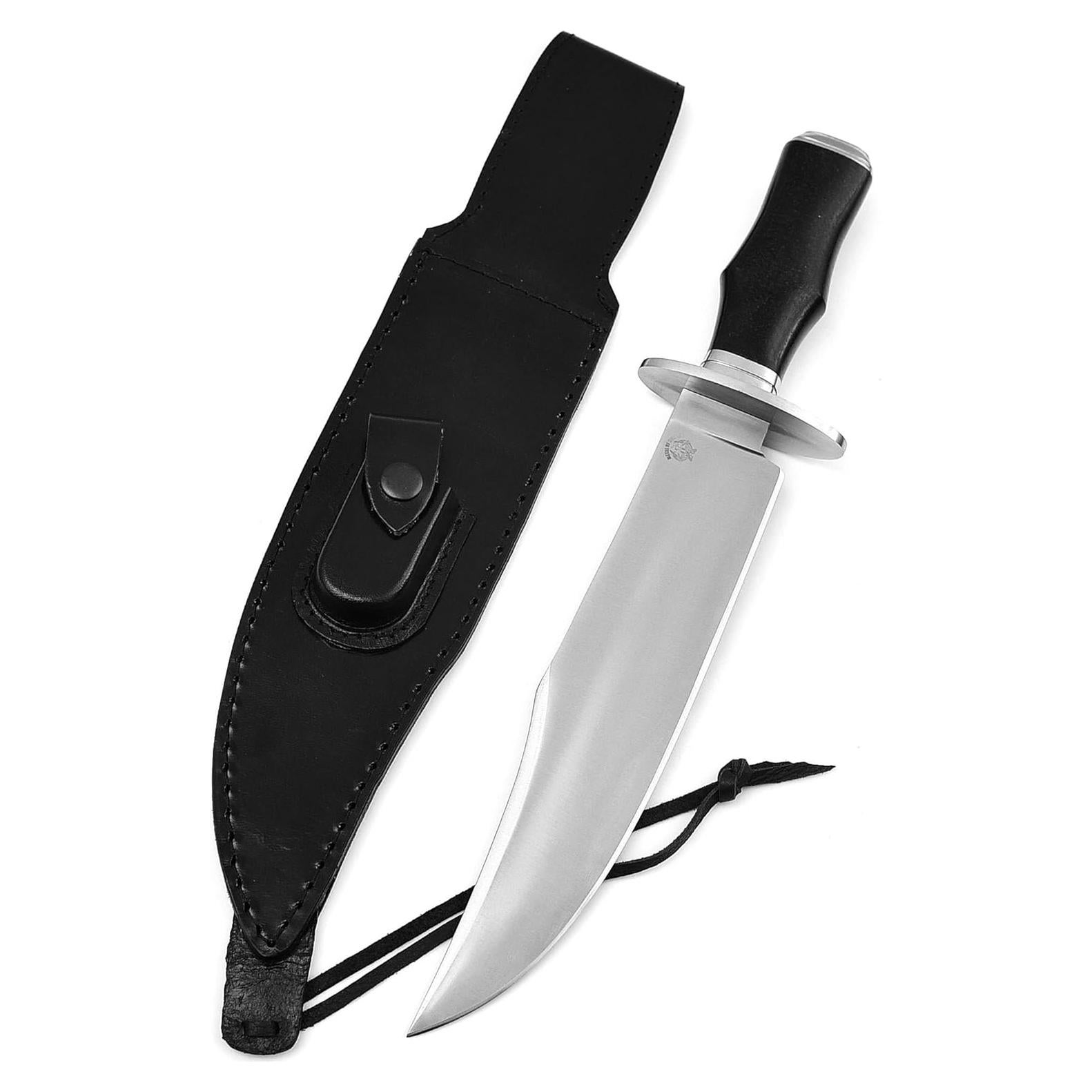 Cuchillo de Caza Bowie Metal de Honor 38.1 cm con Funda de Cuero
