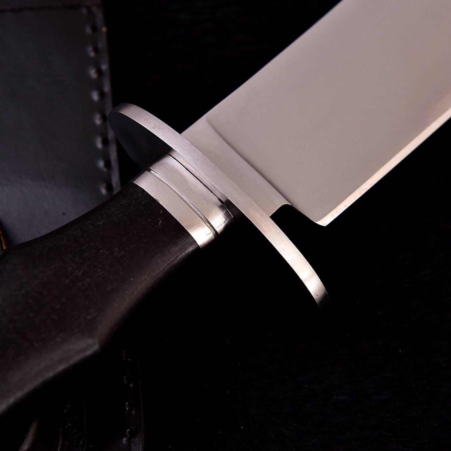 Cuchillo de Caza Bowie Metal de Honor 38.1 cm con Funda de Cuero