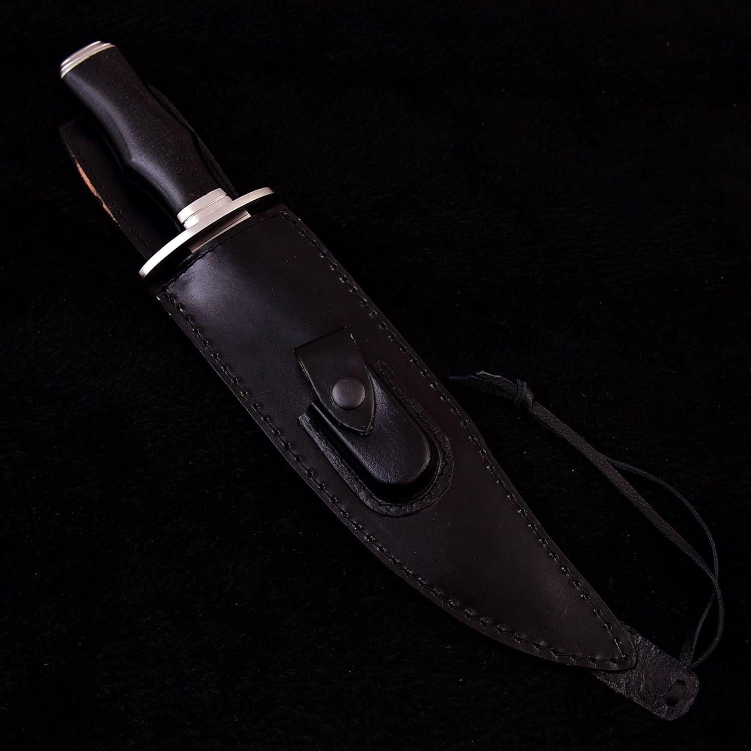 Cuchillo de Caza Bowie Metal de Honor 38.1 cm con Funda de Cuero