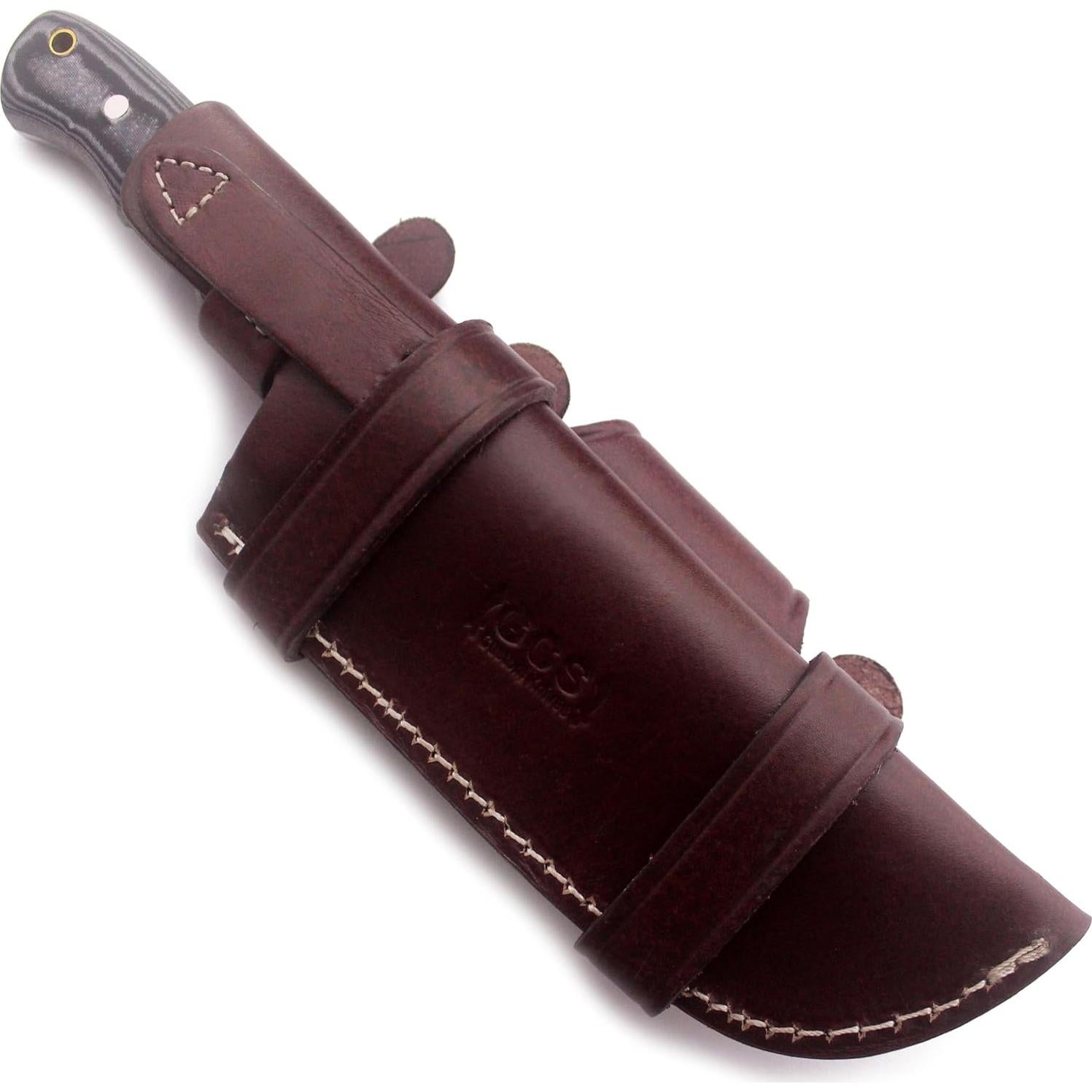 Cuchillo Táctico de Caza GCS 115 Marrón con Mango de Micarta