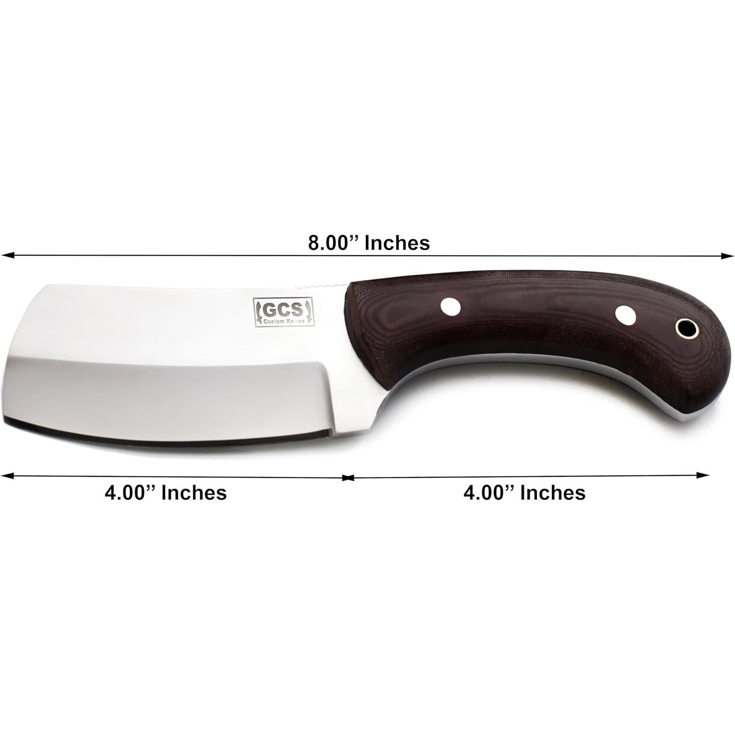 Cuchillo Táctico de Caza GCS 16 con Mango de Micarta y Funda