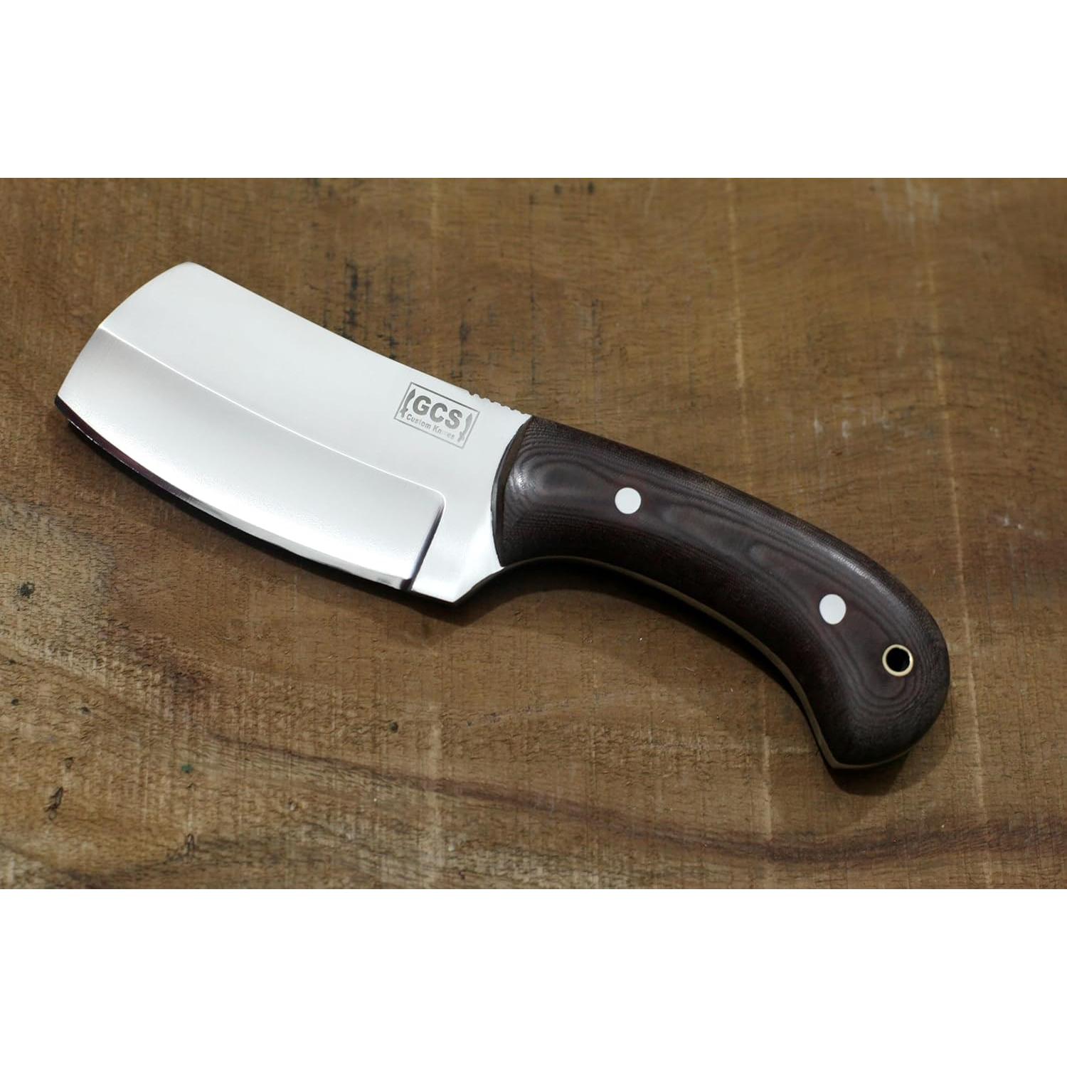 Cuchillo Táctico de Caza GCS 16 con Mango de Micarta y Funda